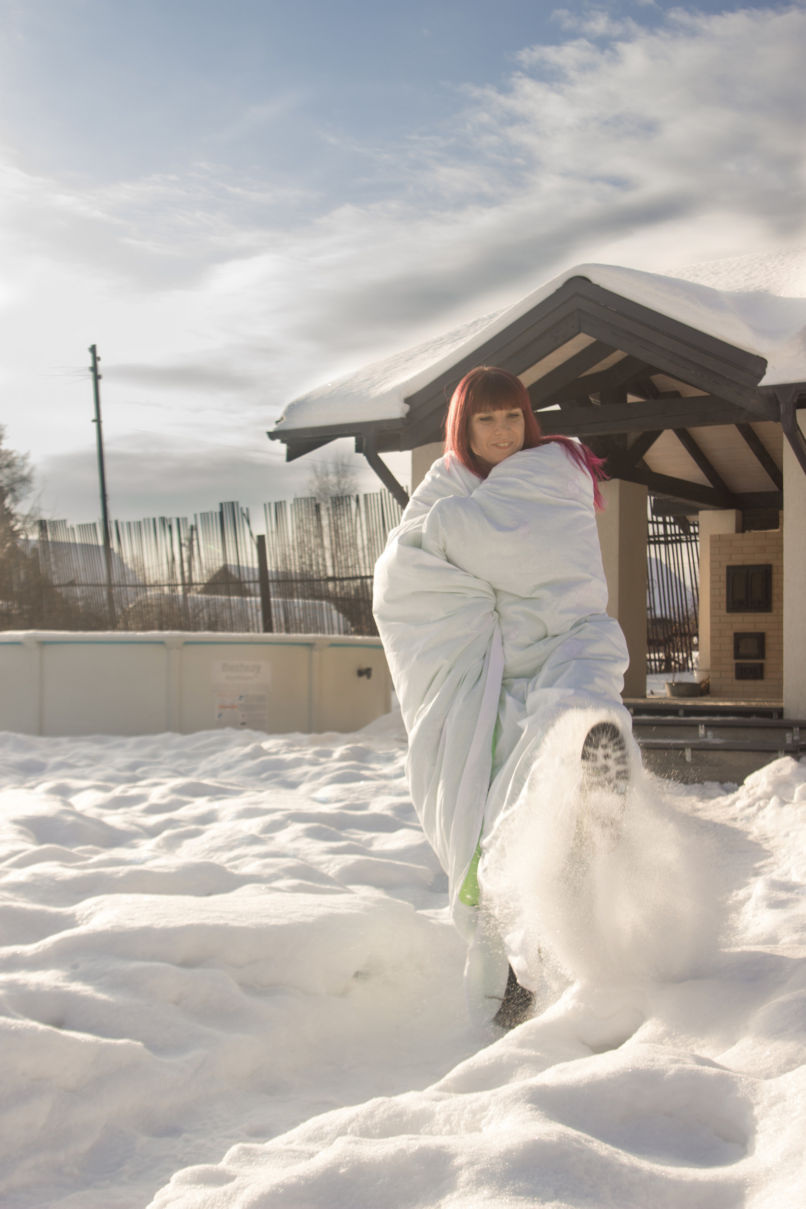 Фотосессия в одеяле. Евгений Селиванов портретный фотограф
