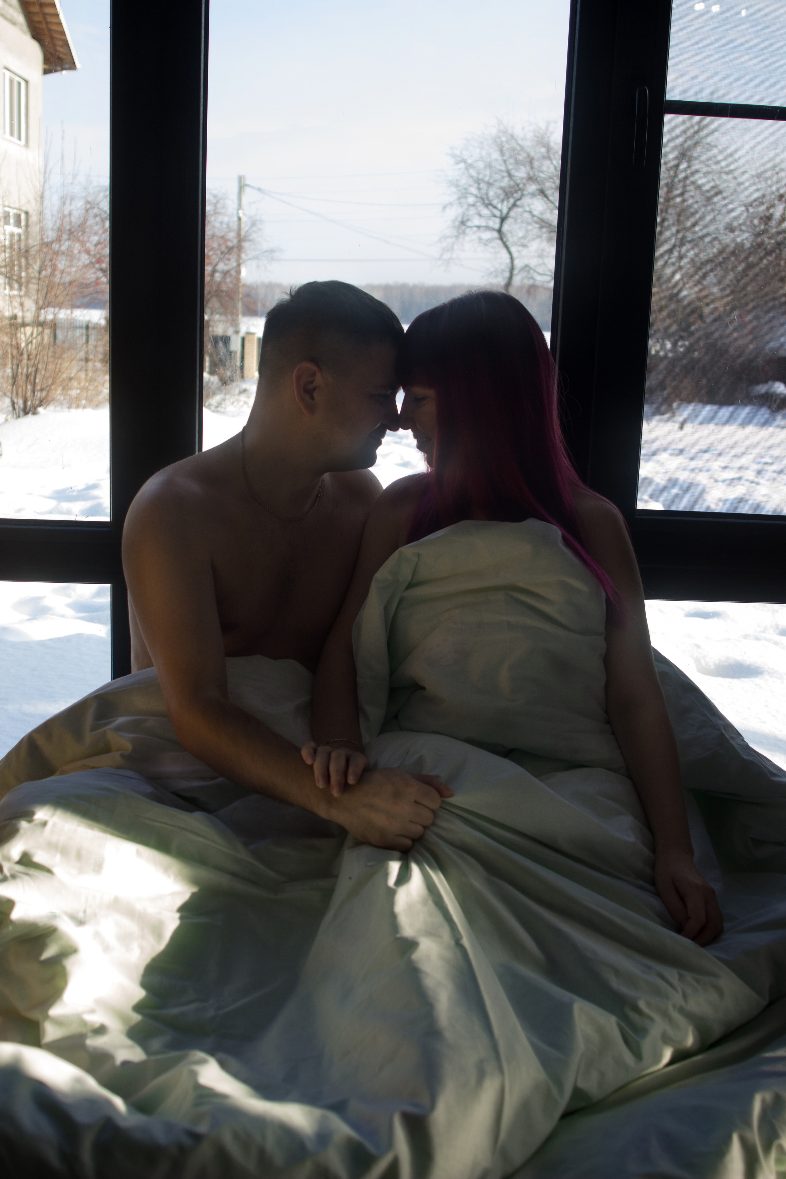 Фотосессия в одеяле. Евгений Селиванов портретный фотограф