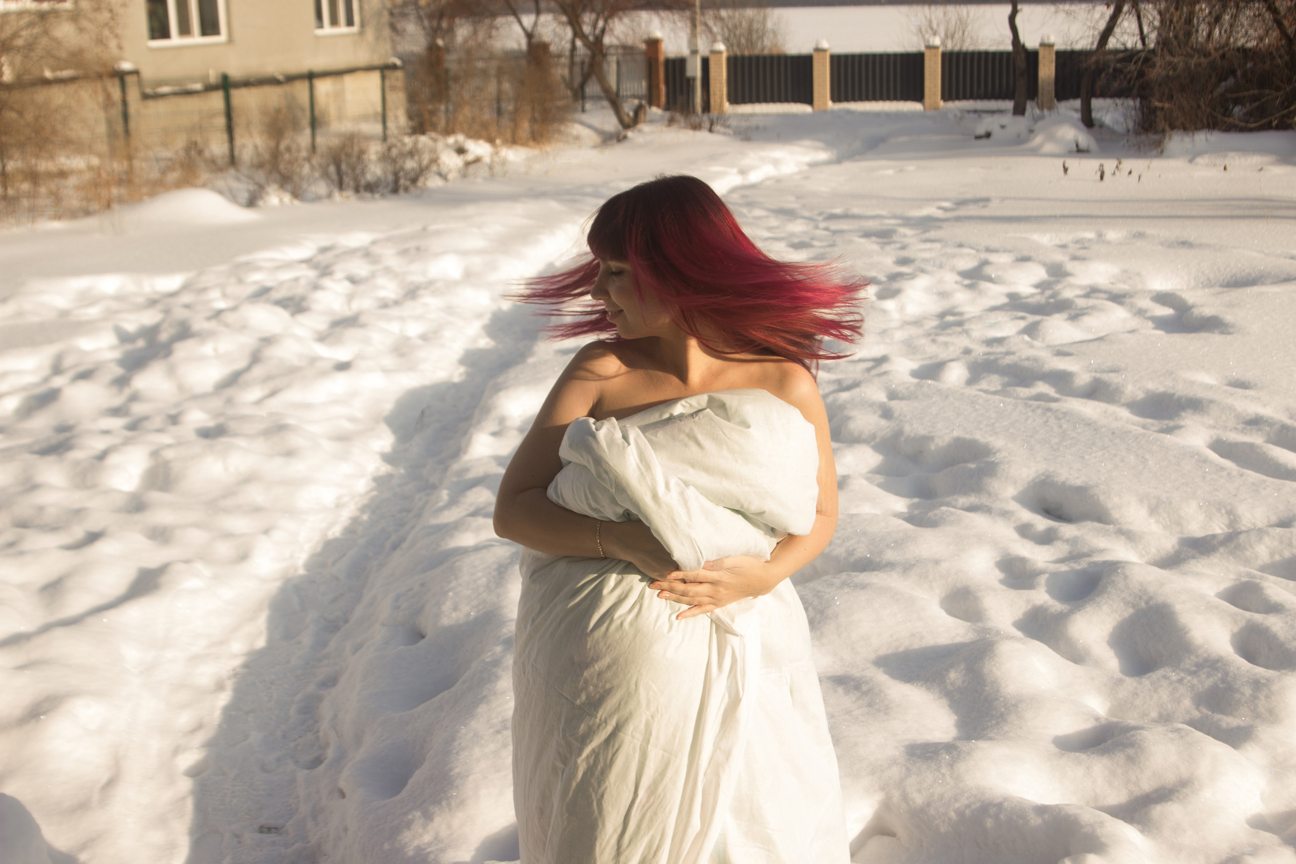 Фотосессия в одеяле. Евгений Селиванов портретный фотограф