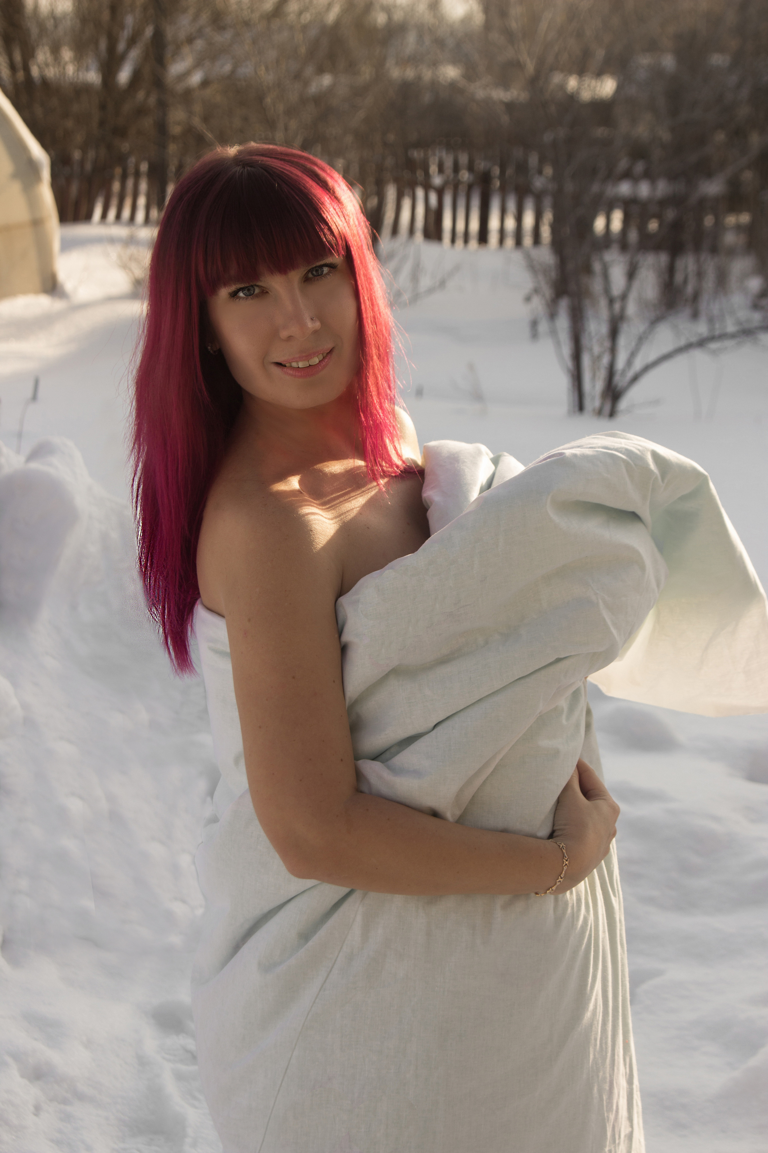 Фотосессия в одеяле. Евгений Селиванов портретный фотограф