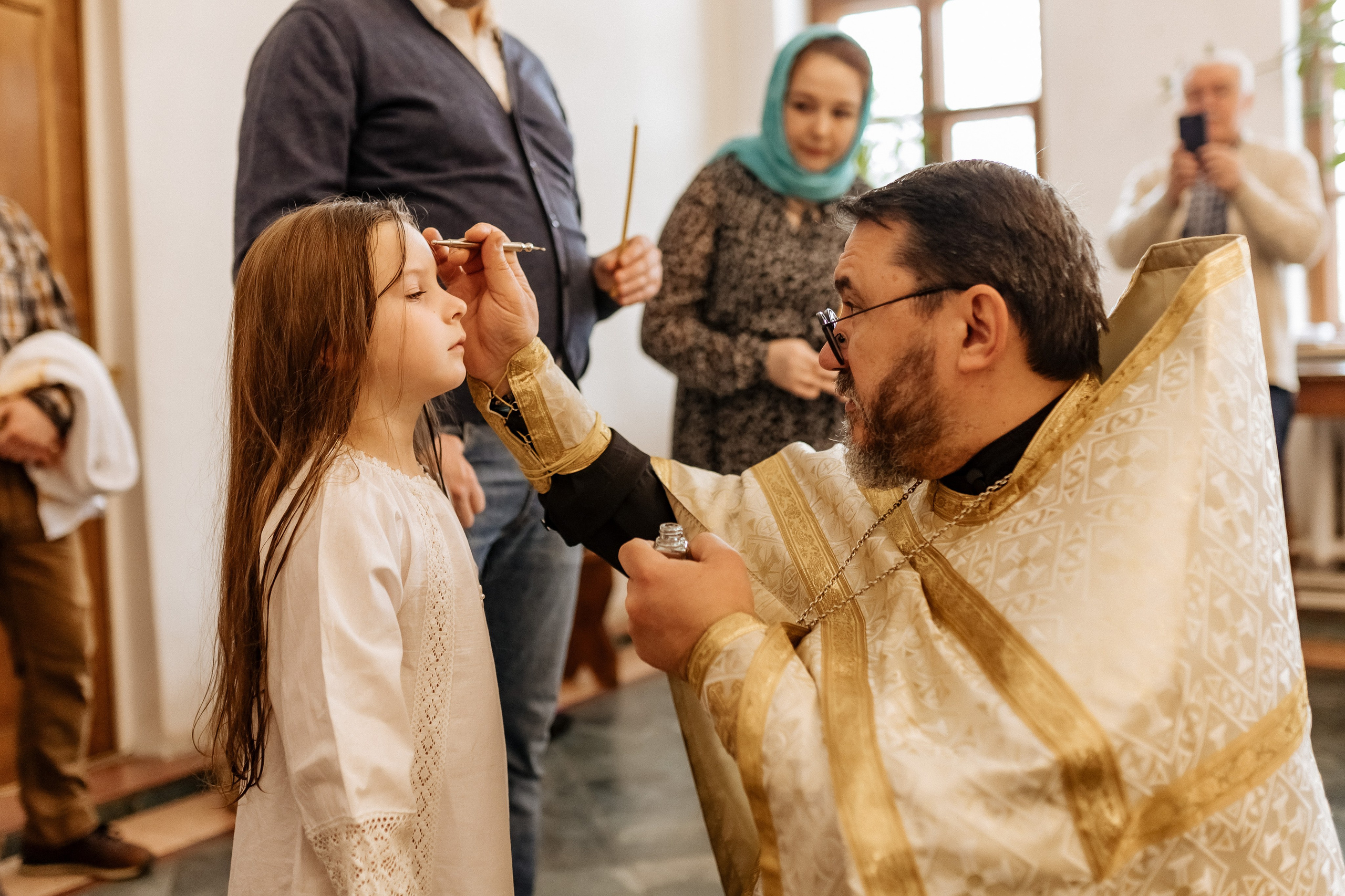 Крещение. Церковь иконы Божией Матери Живоносный Источник в Царицыно. Профессиональный фотограф, Москва |Видное Елена Елизарова