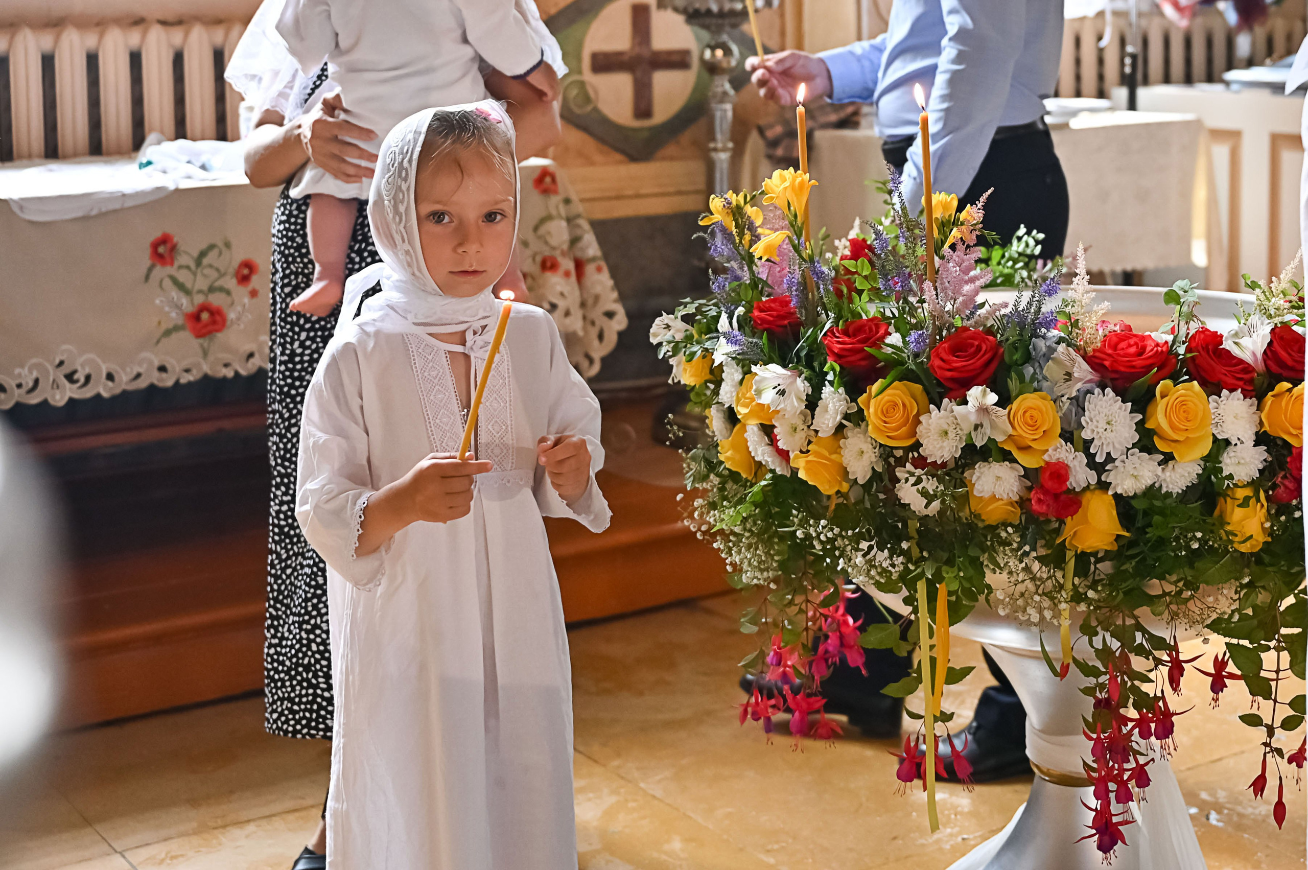 Крещение Владимира, Полины Вероники. Семейный фотограф в г. Воскресенск Наталия Молева