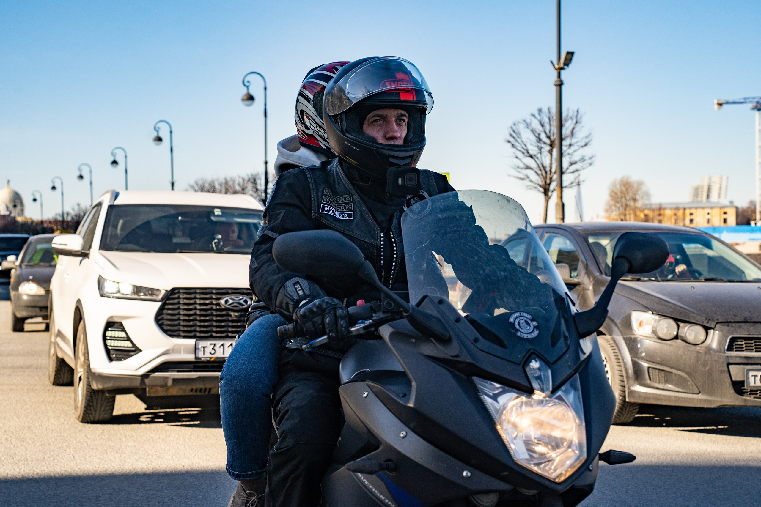Весенний прохват мотоклуба Normans Riders MC. Концертный и репортажный фотограф в Санкт-Петербурге Слава Пахомов
