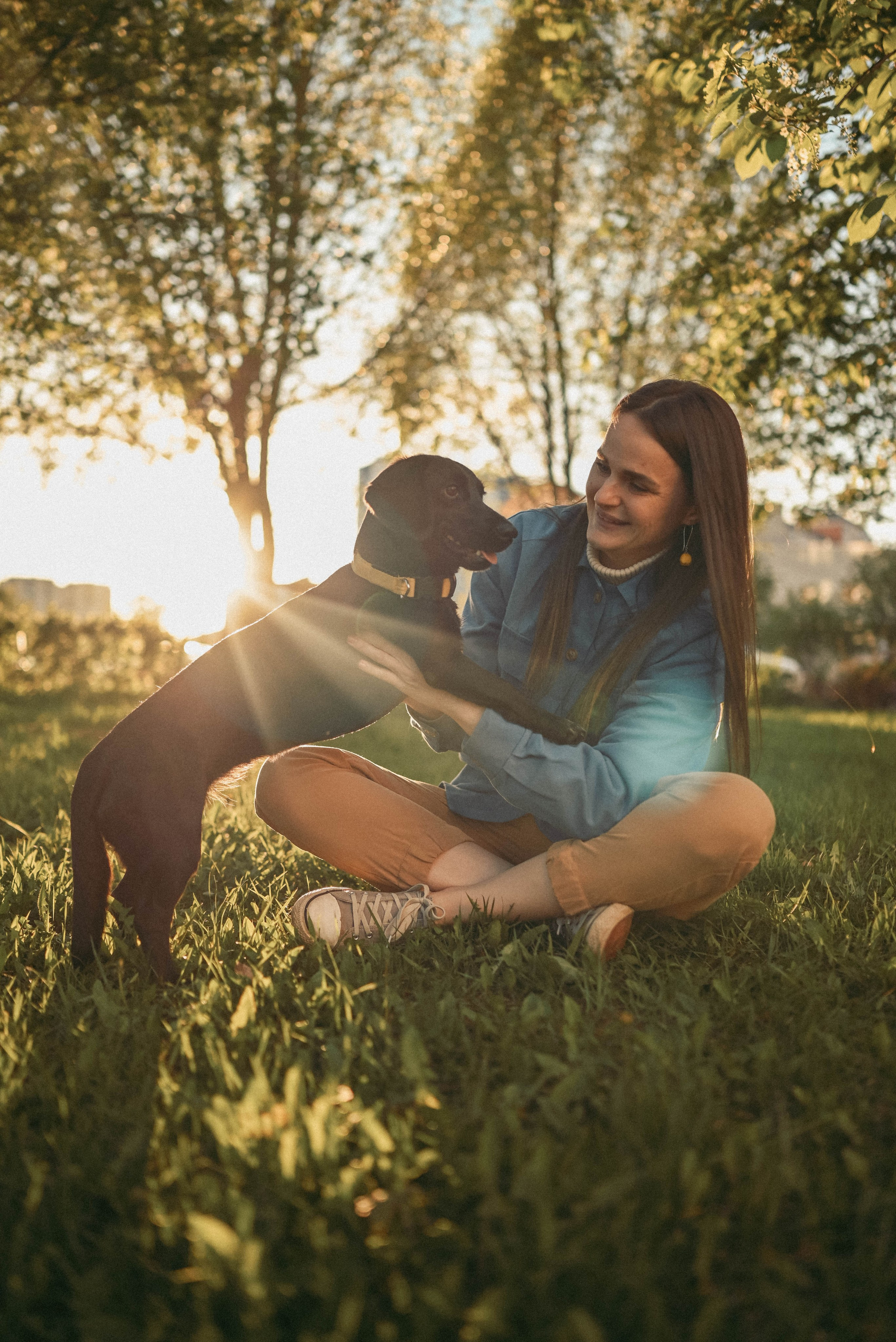 Прогулка с пушистым другом. Семейный фотограф в Москве Люберцах Ирина Вронская
