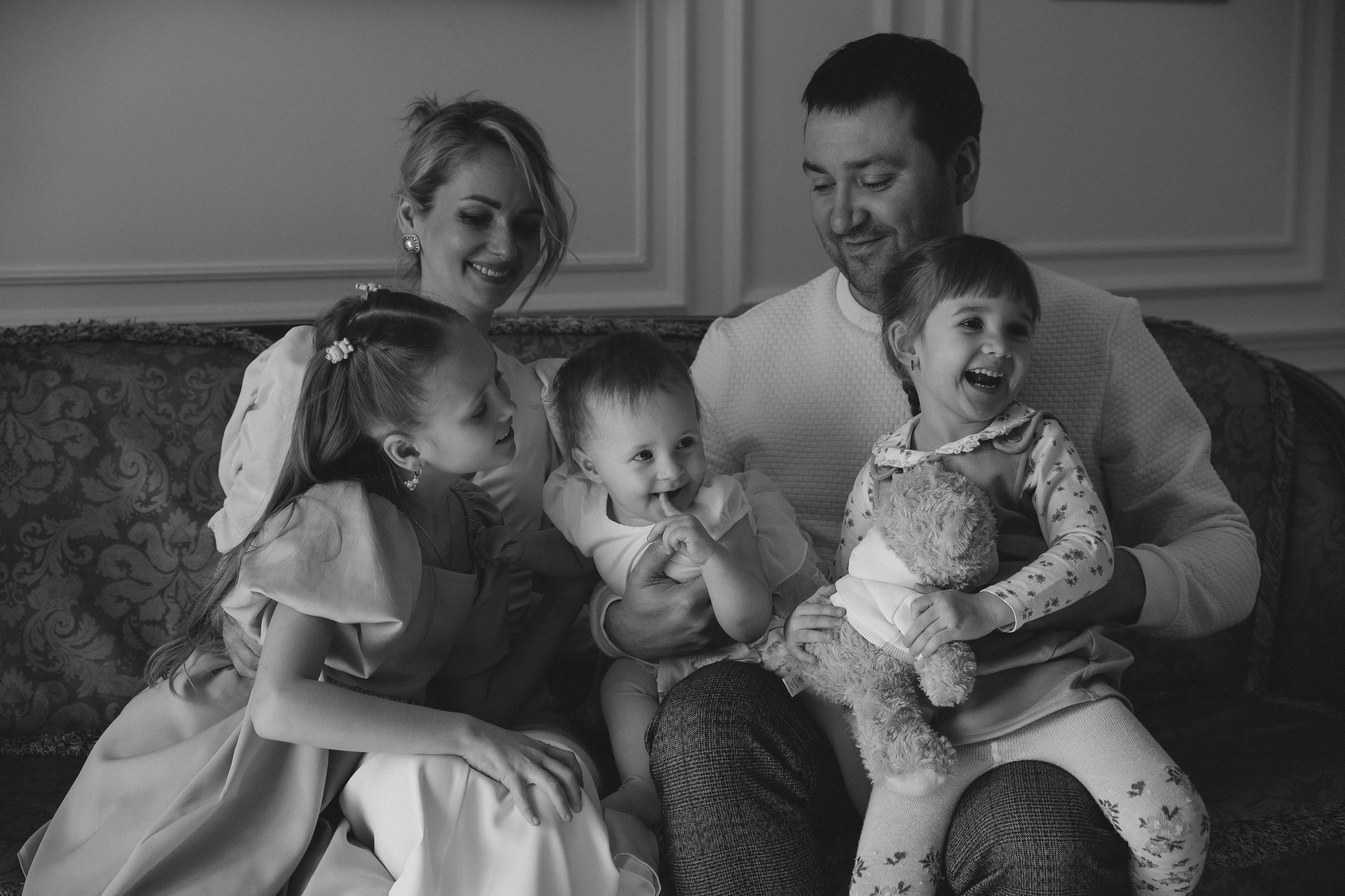 Семейная фотосессия большая семья фотосессия большой семьи фотосессия. Фотограф Владимир Москва