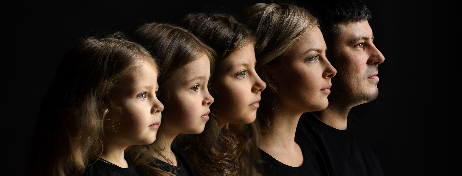 Семейная съёмка в студии. Семейный фотограф в Домодедово и Москве Елена Пичугина