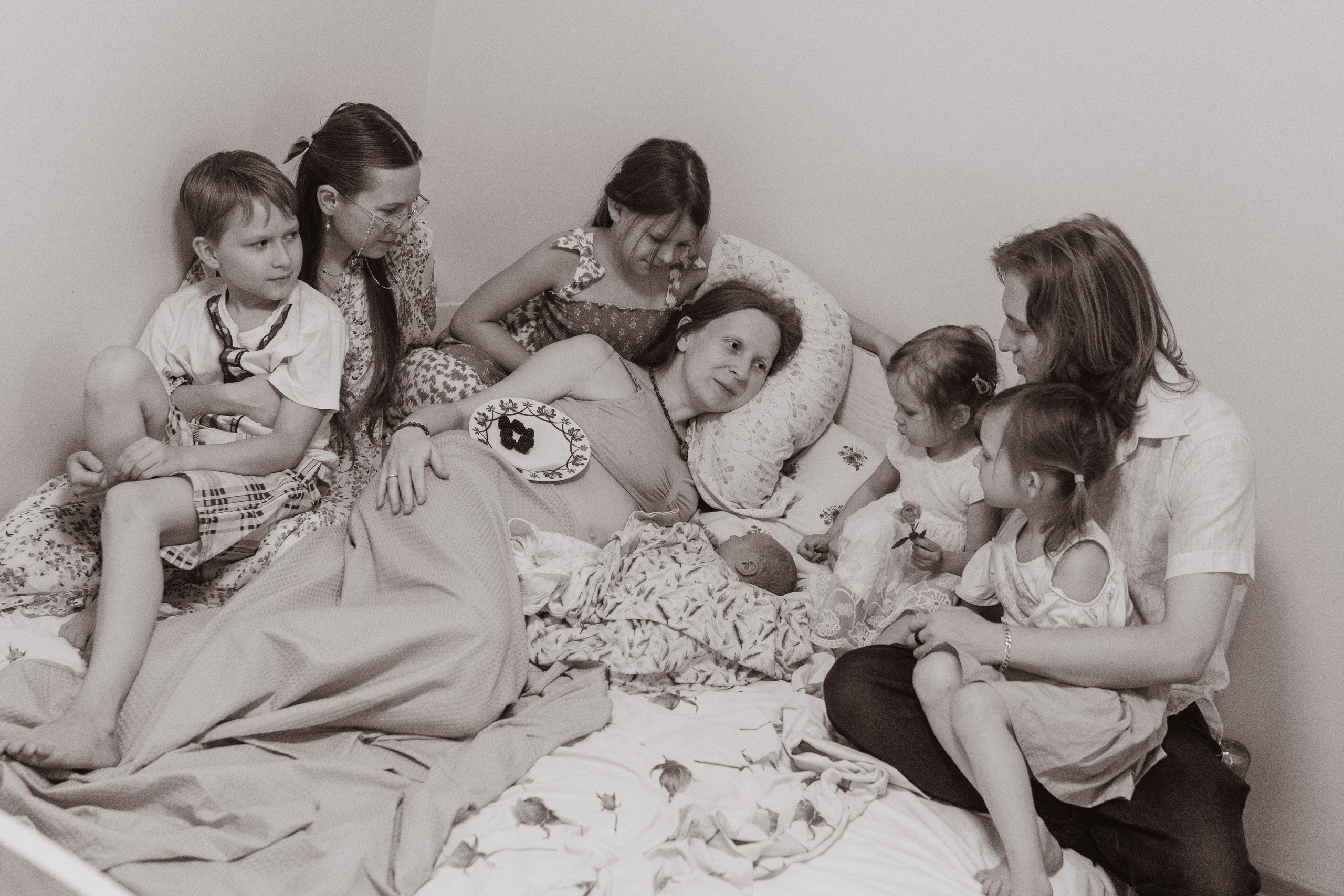 Таинство рождения. Семейный, ньюборн фотограф, фотограф на роды в Москве, Виктория Тюльдюкова