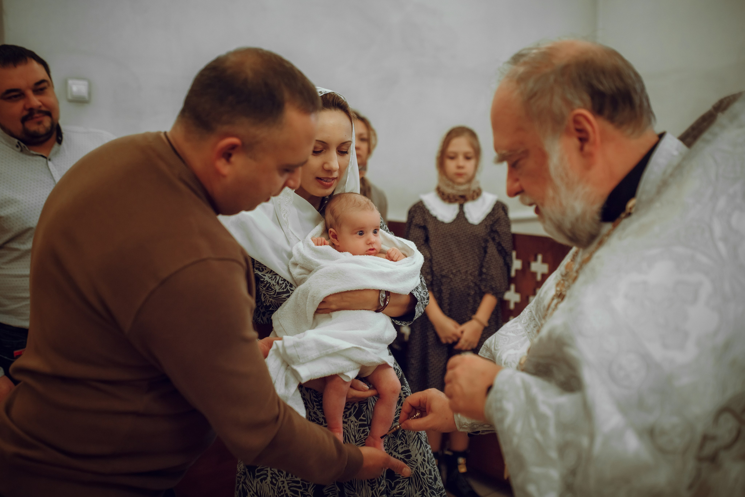 Крещение Дарьи. Фотограф на Крещение, семейный фотограф в Москве