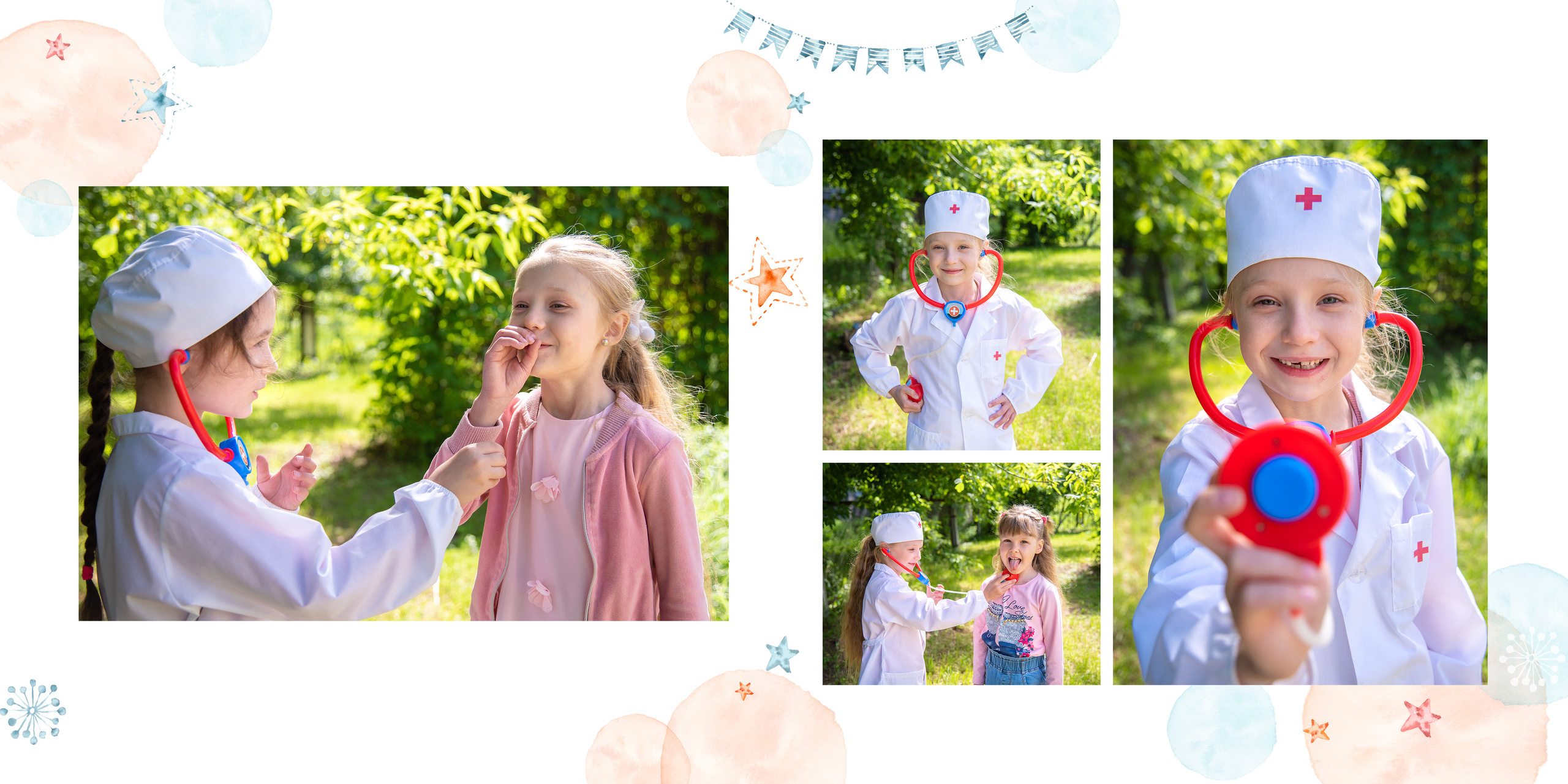 Девочки играют в доктора