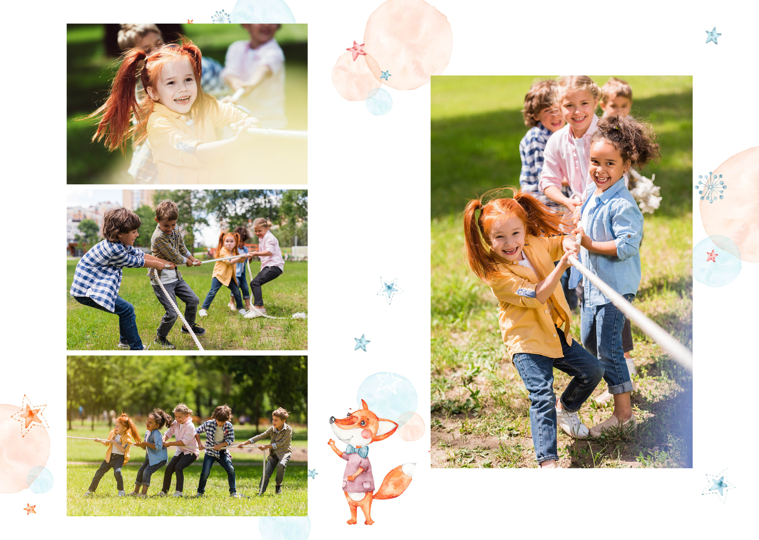 Бомбическая выпускная фотокнига для детского сада  в дизайне "Лисички". Лапшина Юлия — школьный фотограф в Нижнем Новгороде. Выпускные альбомы