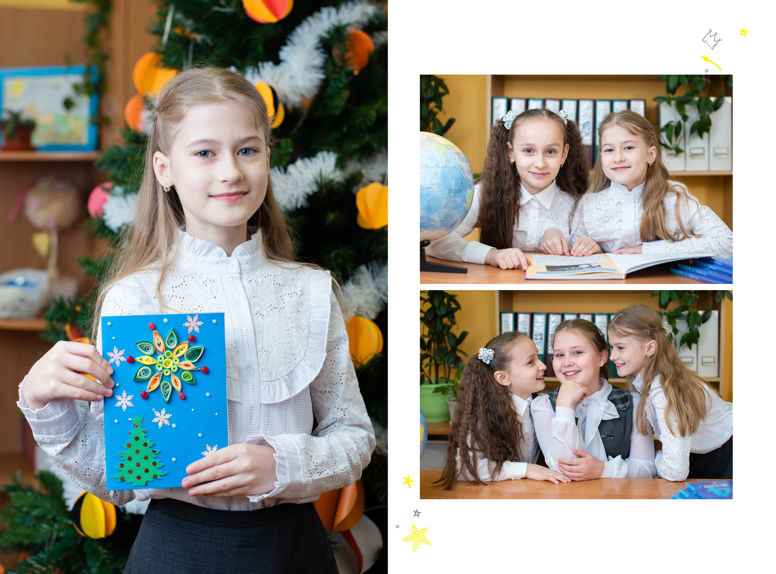 Выпускная фотокнига от Лапшиной Юлии в дизайне "Мечтатели". Лапшина Юлия — школьный фотограф в Нижнем Новгороде. Выпускные альбомы