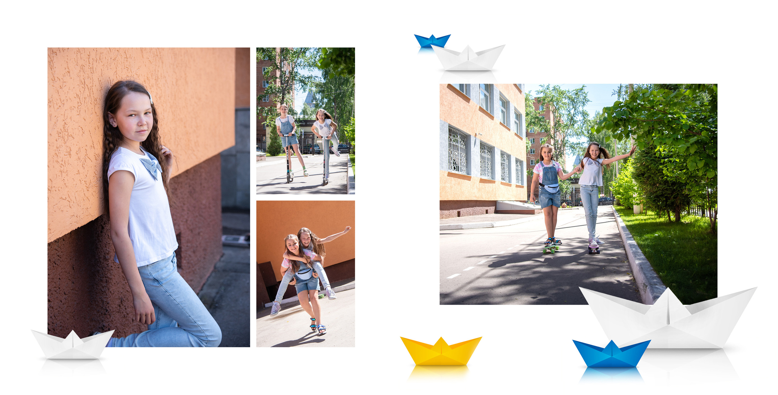 Школьный фотограф Лапшина Юлия. Страница выпускной книги