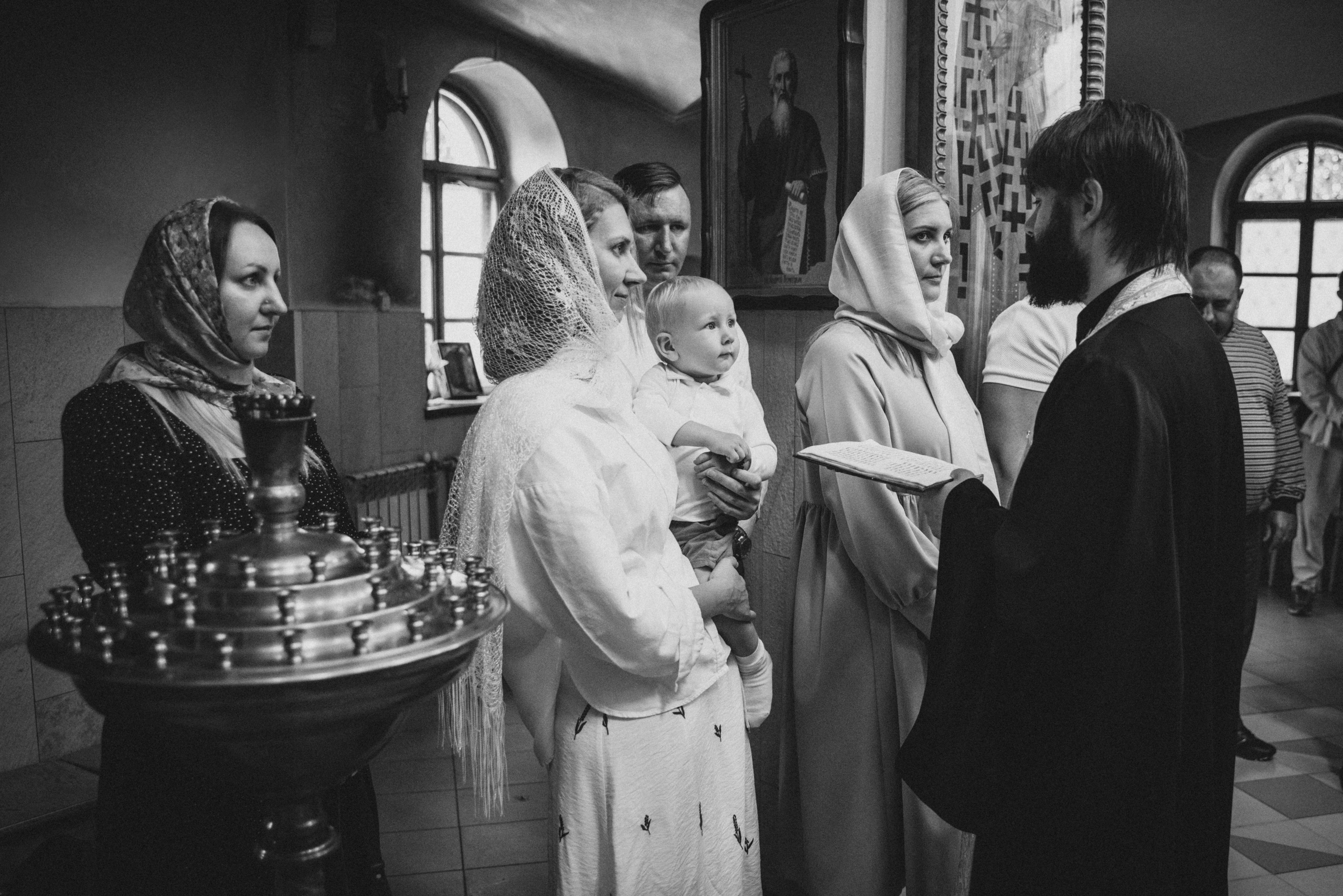 Крещение Демьяна. Семейный фотограф в Минске Дарья Дреко