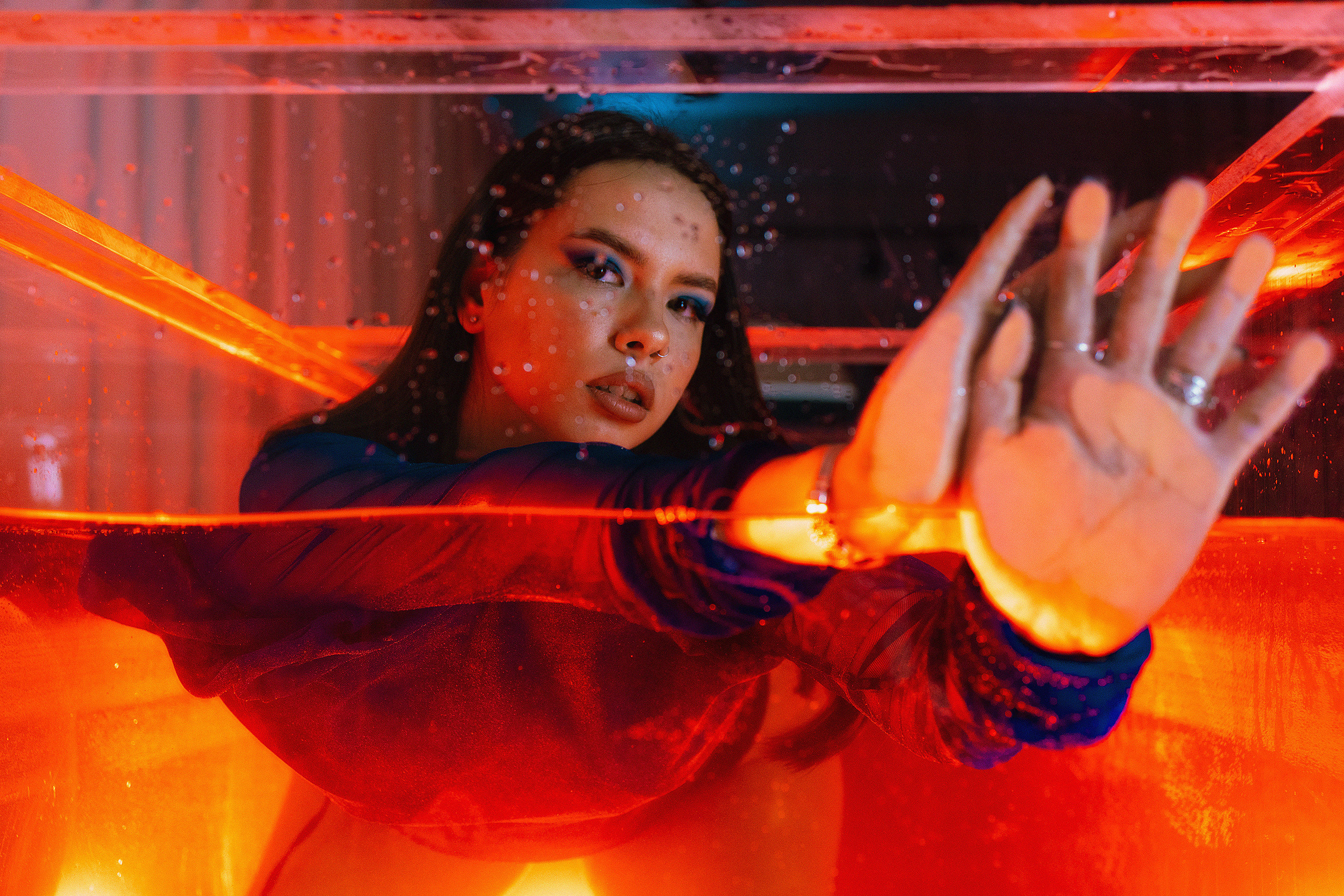 Валерия в аквариуме. Фотограф Санкт-Петербург