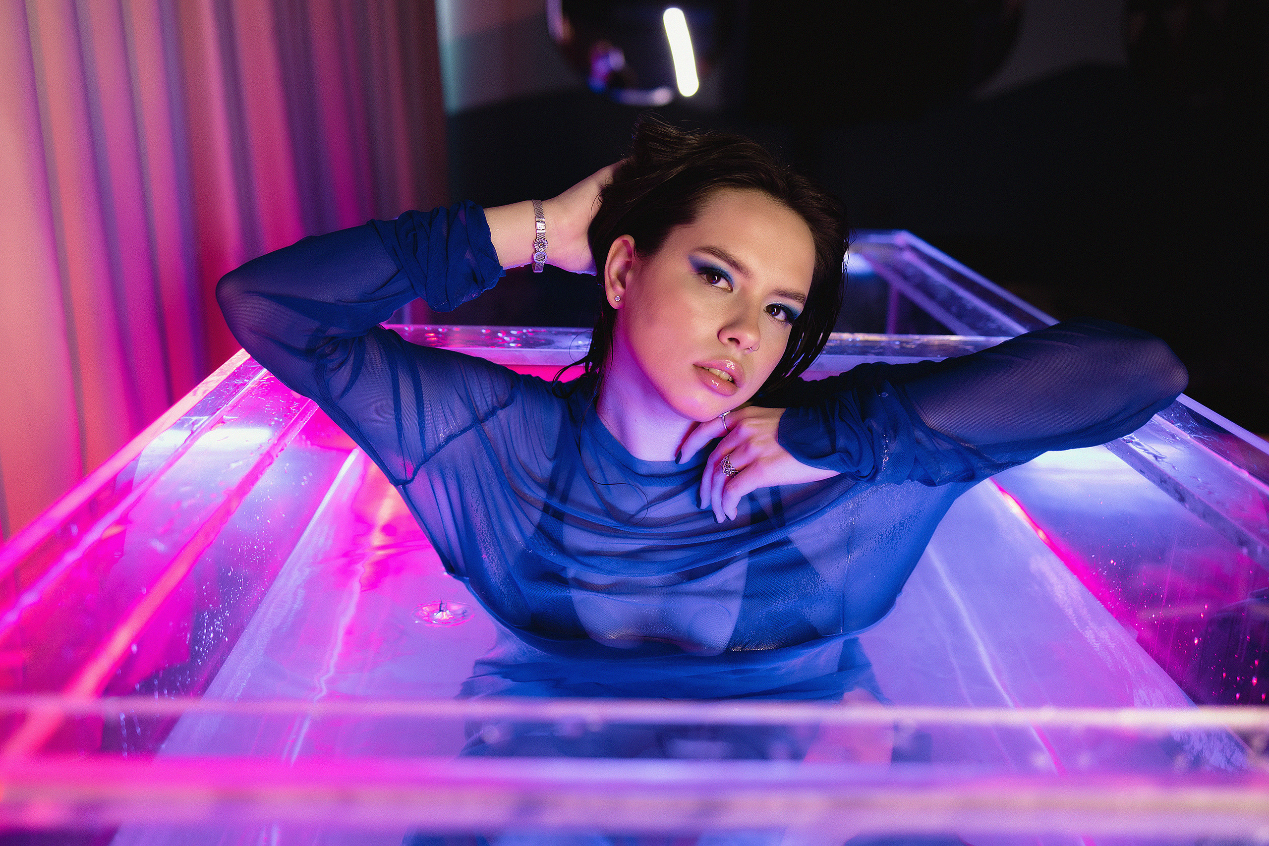 Валерия в аквариуме. Фотограф Санкт-Петербург