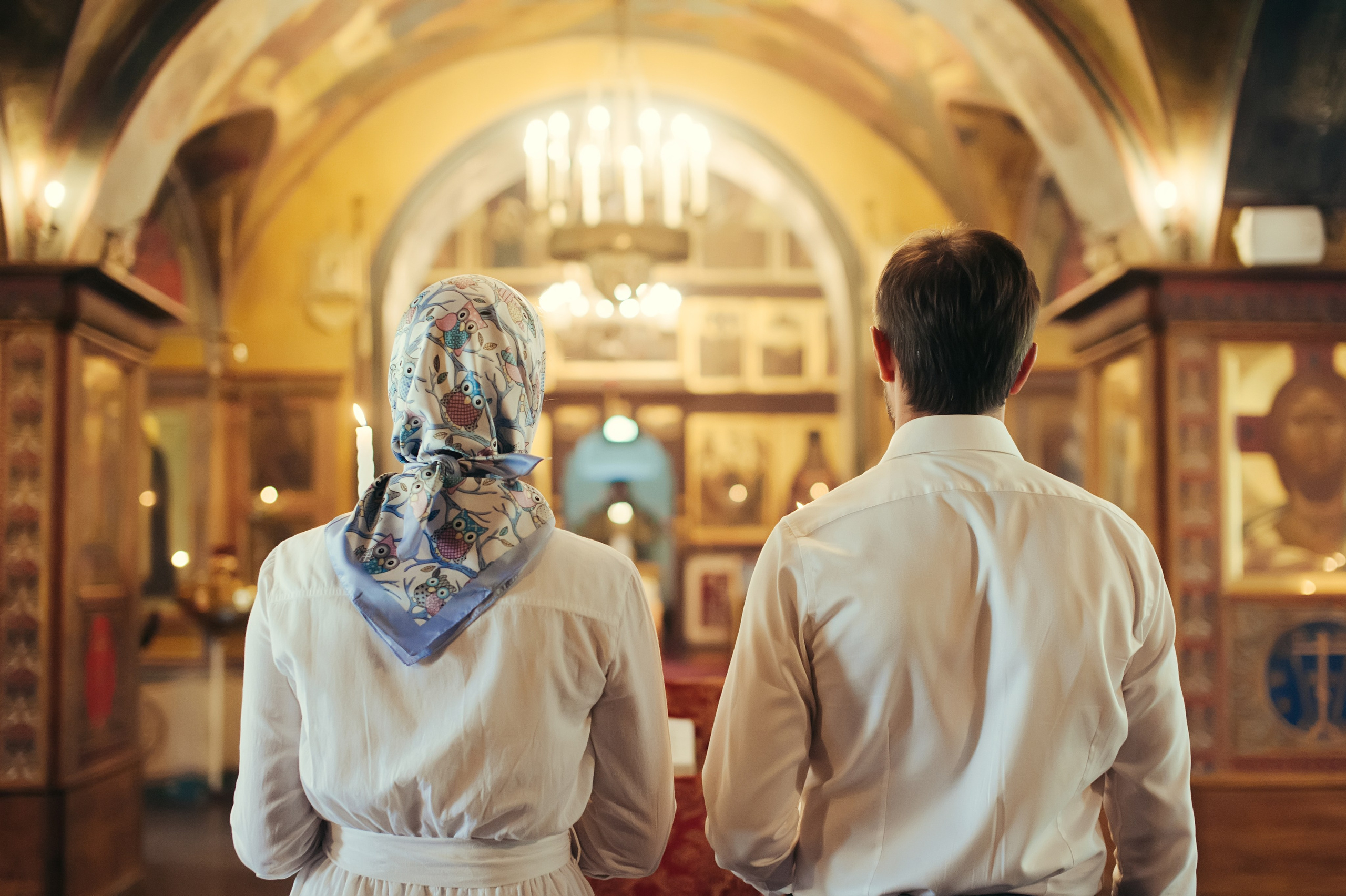 Екатерина и Александр. Венчание, Москва. Семейный фотограф Анна Дубовская