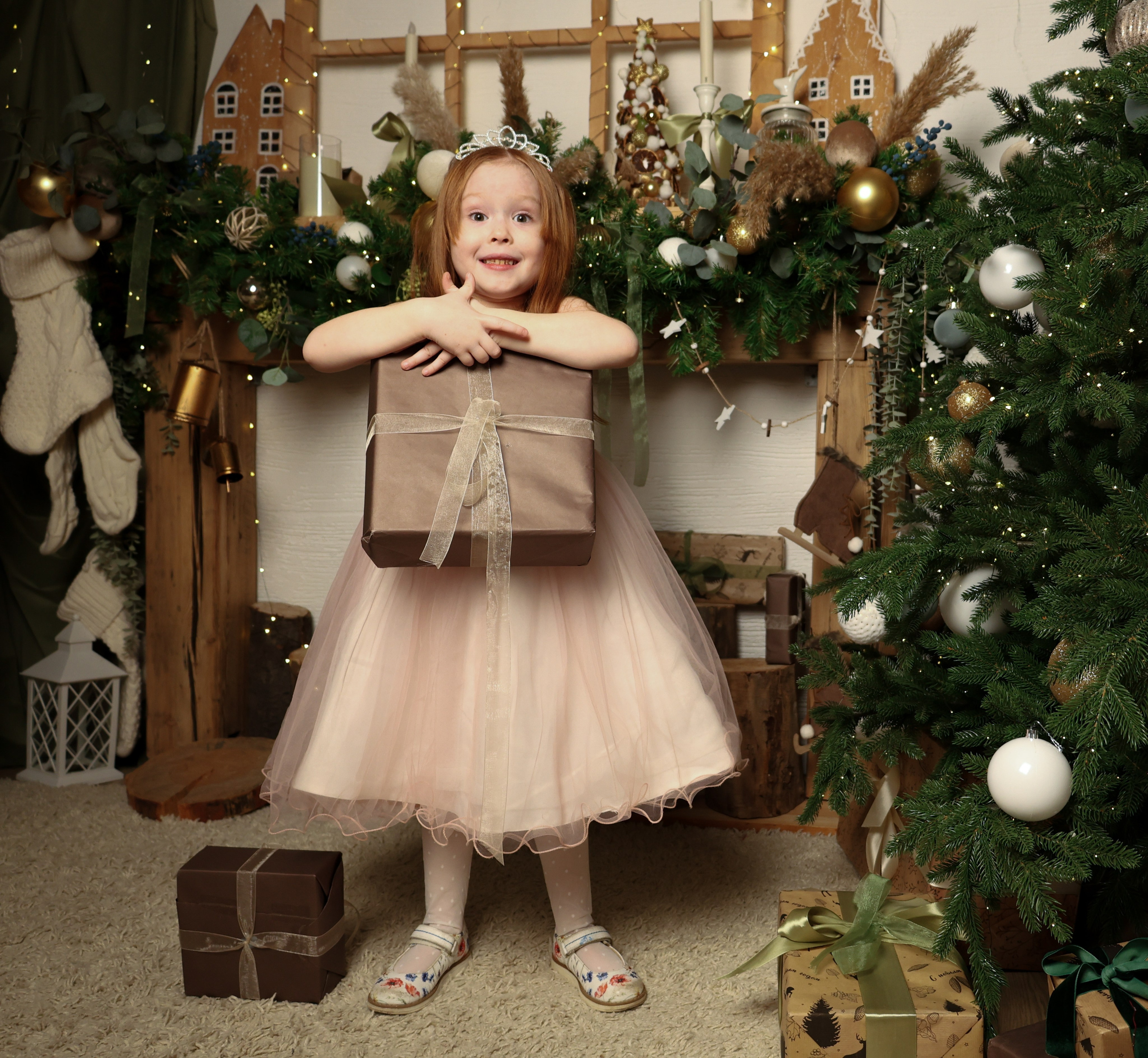 Семейная новогодняя съёмка Елена, Лиза и Лера. Tatiana Shumskaya