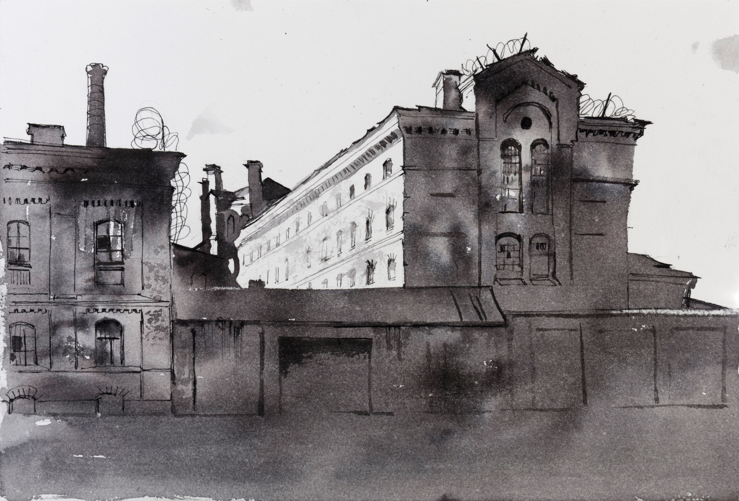 город, графика, черно-белый город, белые ночи, Петербург