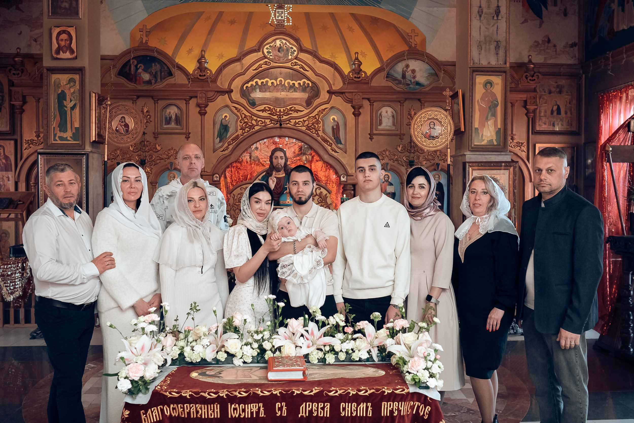Крещение в храме Прп.Сергия Радонежского с. Орлиное. Церковный фотограф Севастополь