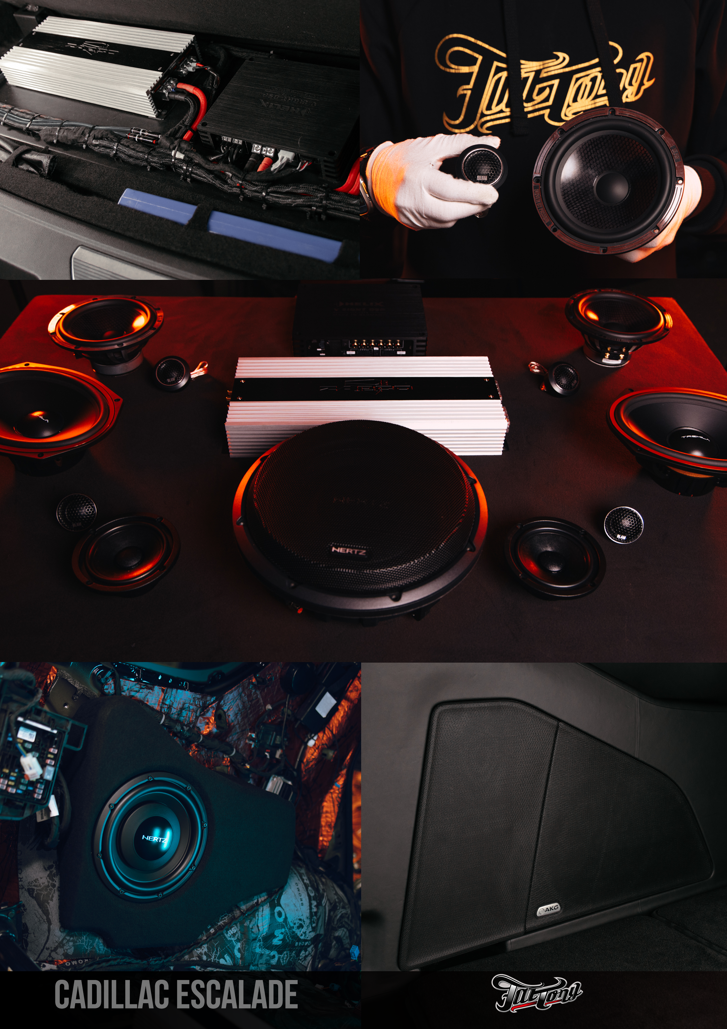 Cadillac escalade акустическая система и изготовление сабвуфера. DeLorein