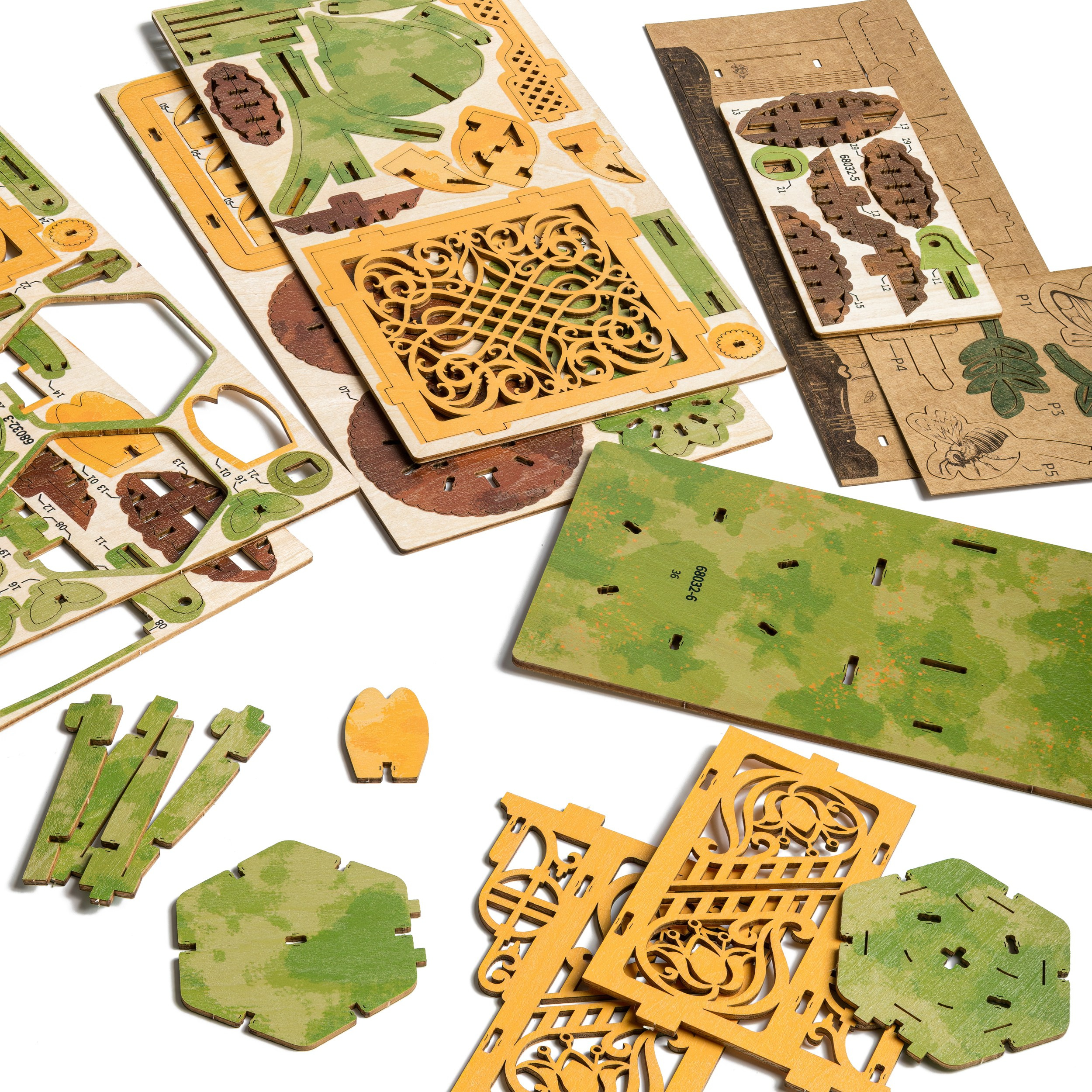 Детали деревянного пазла