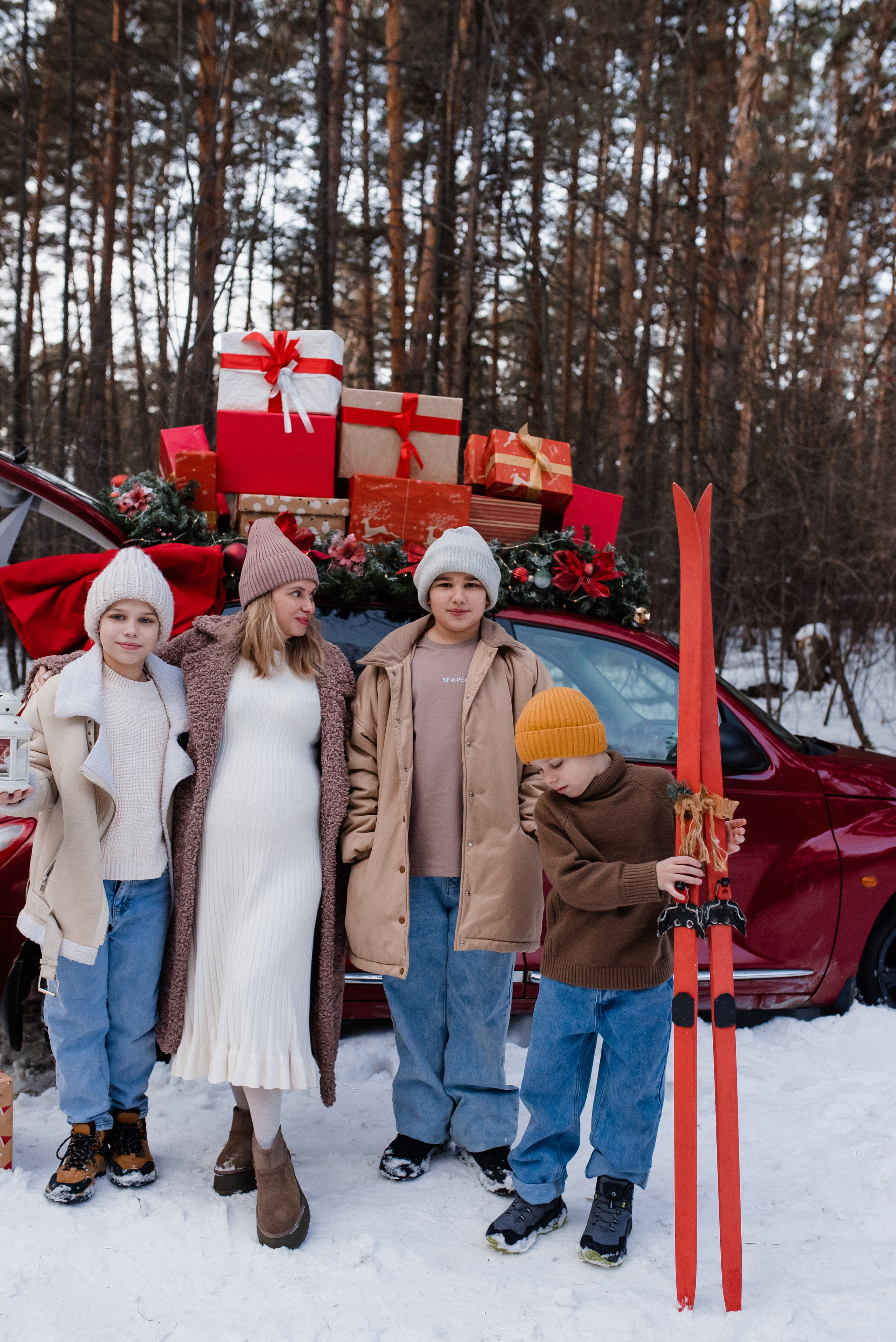 Рождественский фотодень Вильям&Екатерина&Савелий&Леонтий&Василий. Фотограф в Новосибирске Анастасия Курто