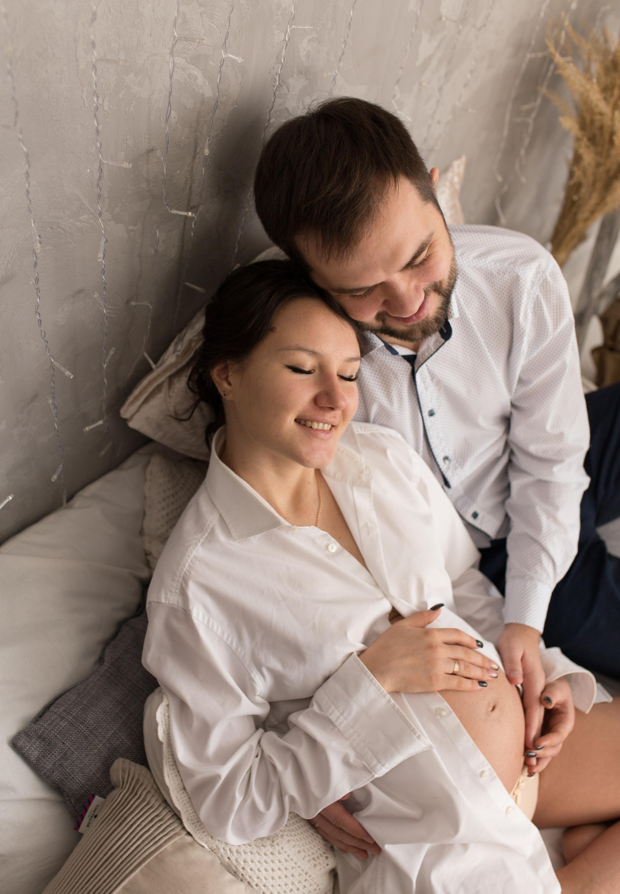 В ожидании. Фотограф новорождённых малышей и детский фотограф В Казани Лана Максим