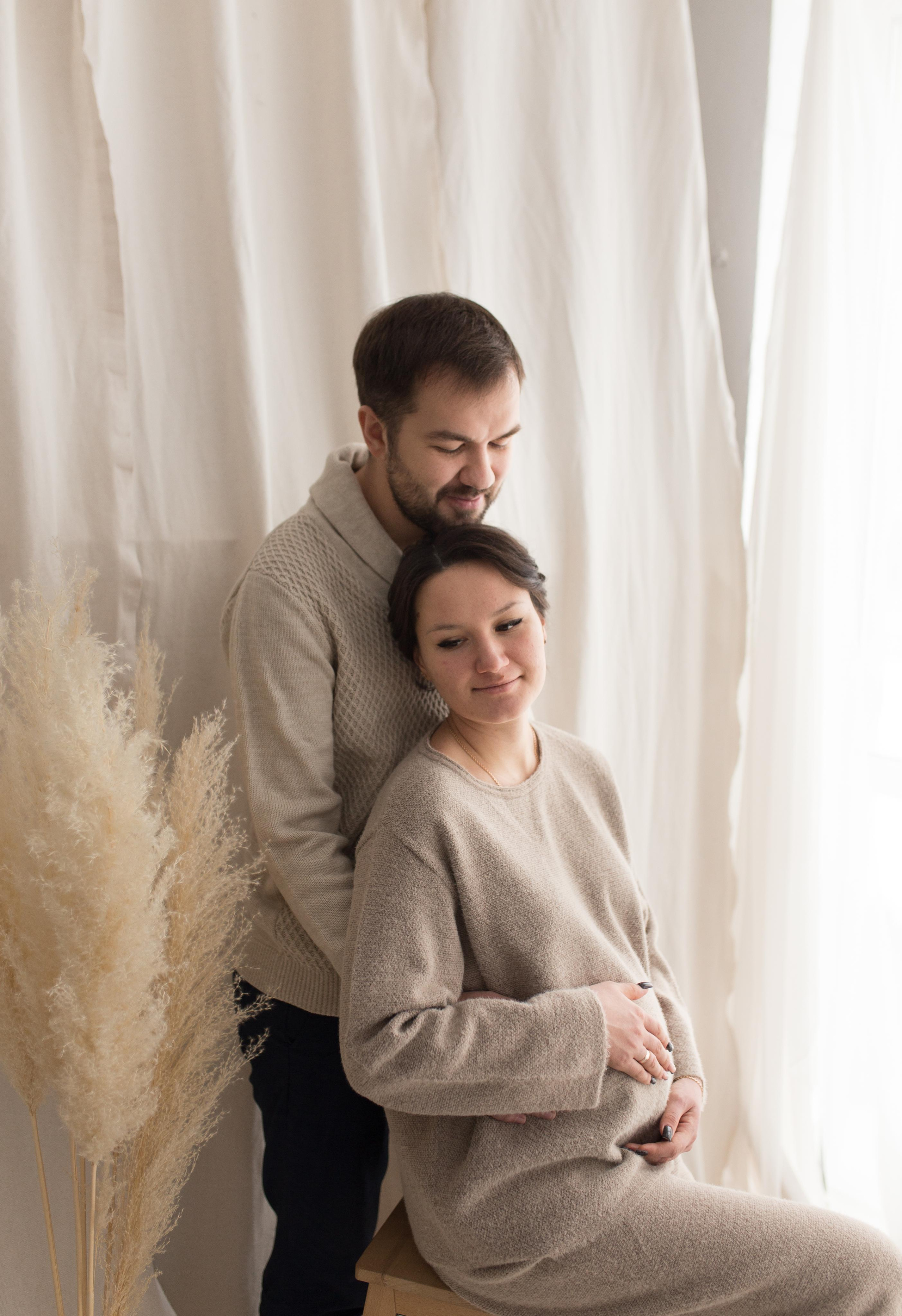 В ожидании. Фотограф новорождённых малышей и детский фотограф В Казани Лана Максим