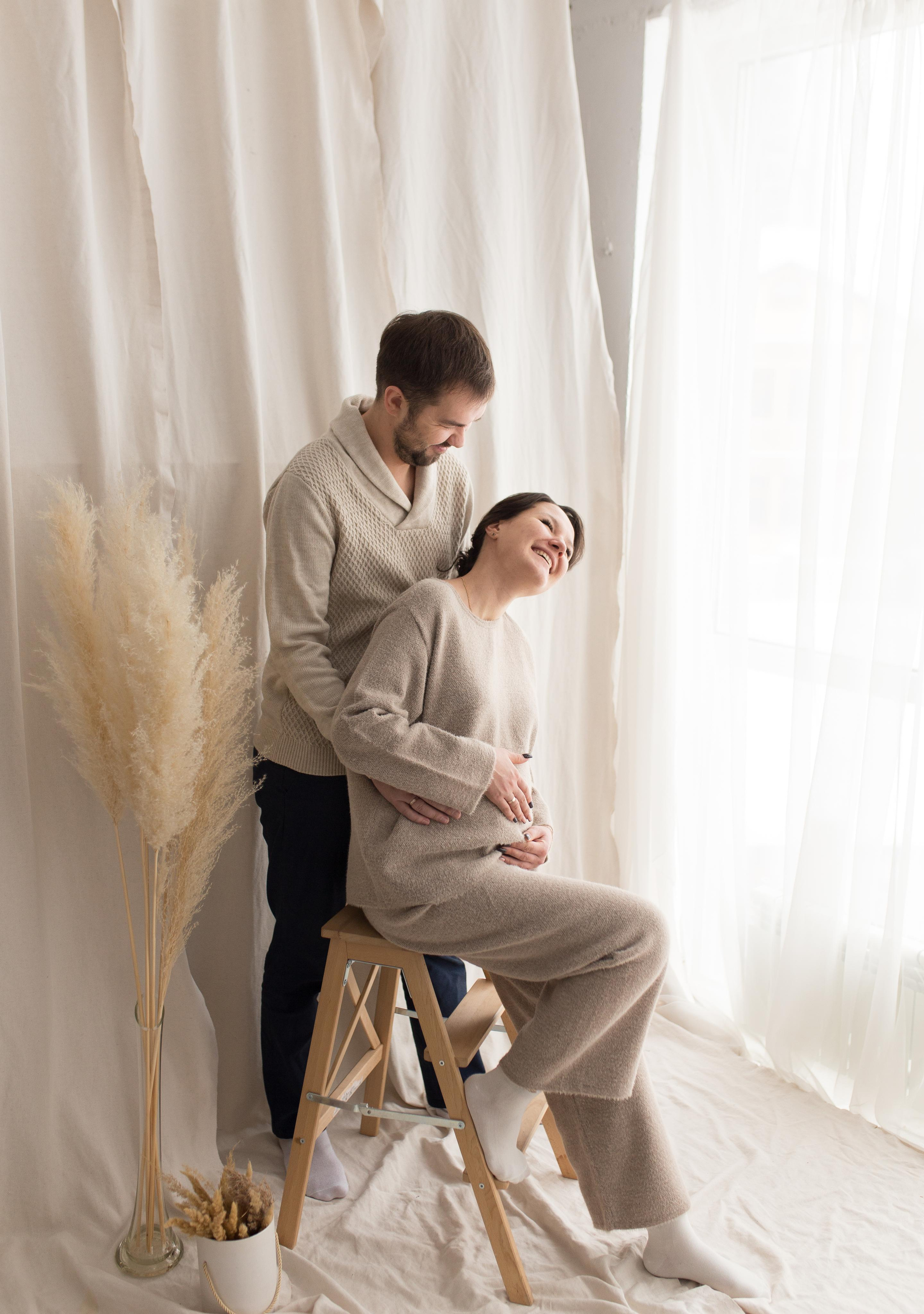 В ожидании. Фотограф новорождённых малышей и детский фотограф В Казани Лана Максим