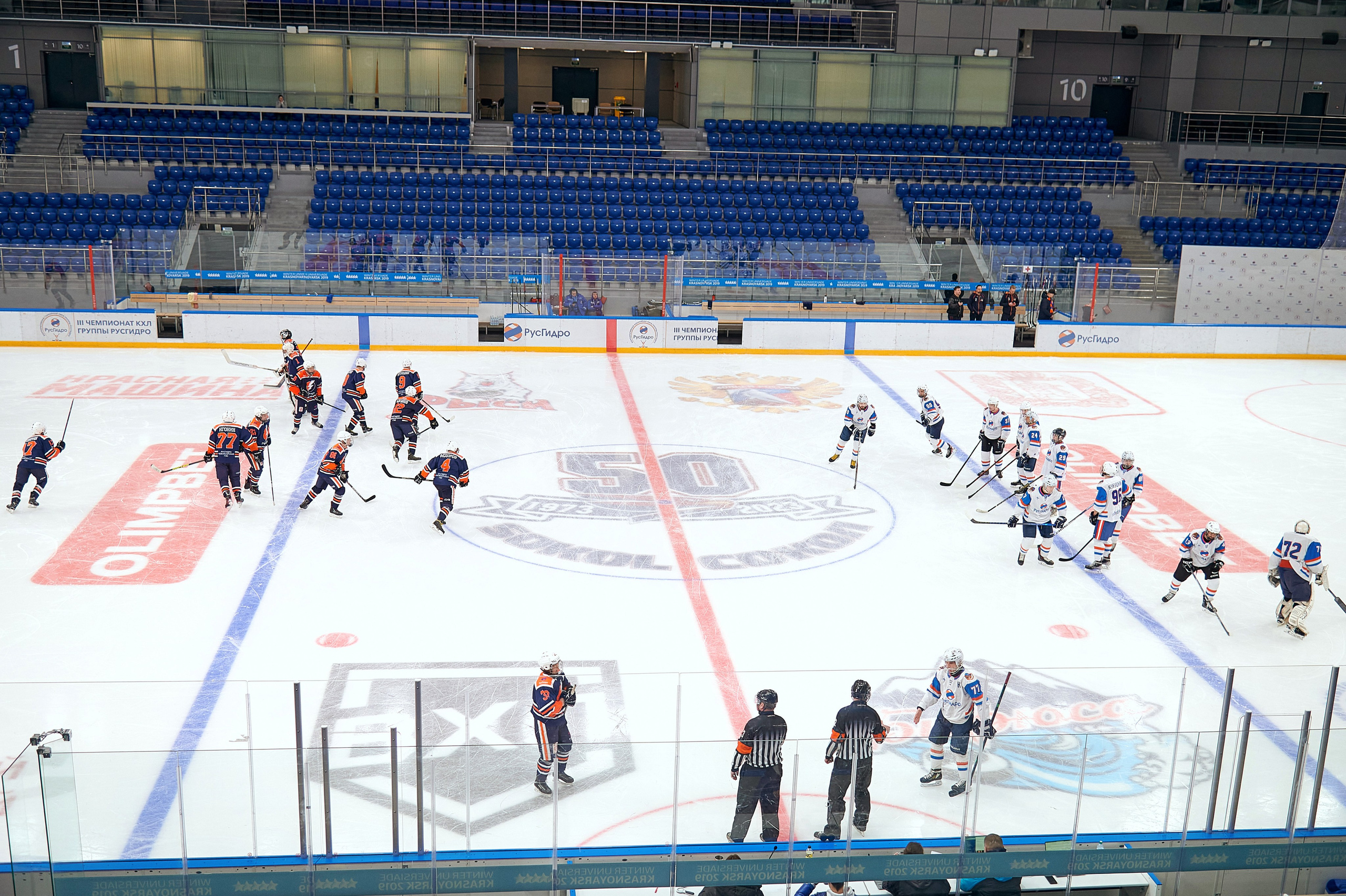 Портфолио репортажной фотосъёмки: Кристалл арена — Хоккей — РусГидро. Фотограф Яковлев Роман — Красноярск