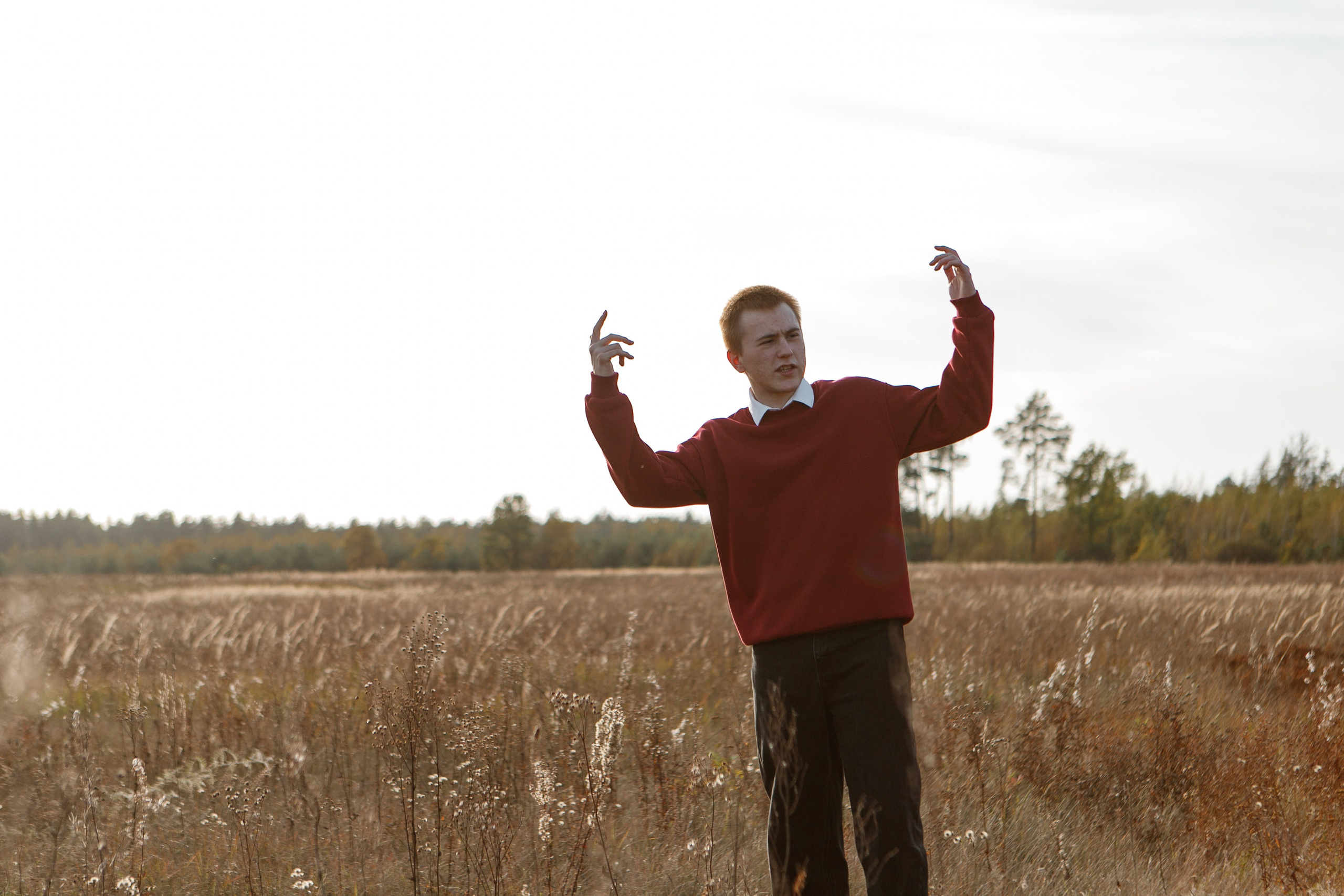 Backstage. Съемка клипа в поле. Фотограф Анастасия Кулешова