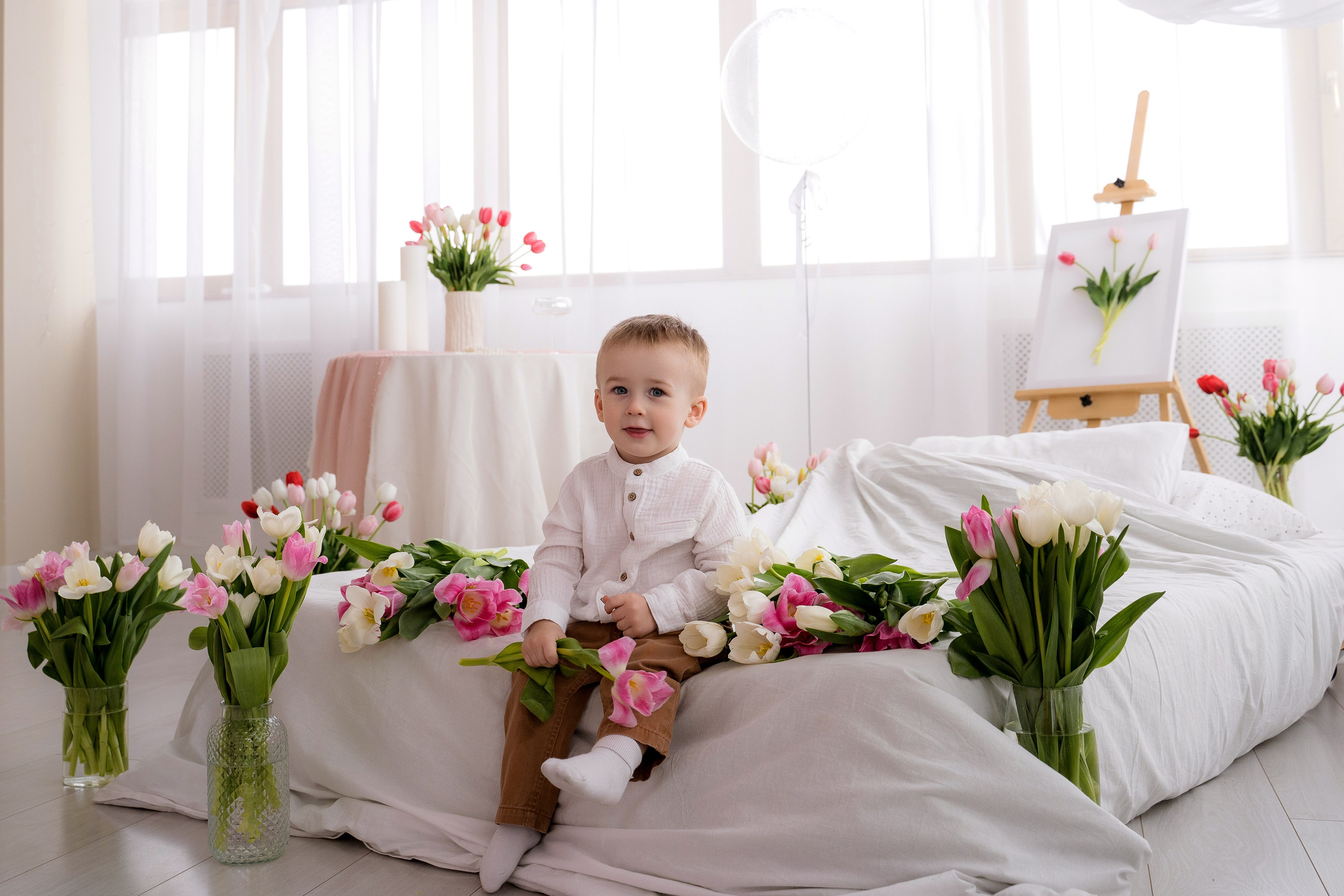 Тюльпановое настроение. Фотостудия Малина в городе Улан-Удэ. Фотограф Ирина Жарникова