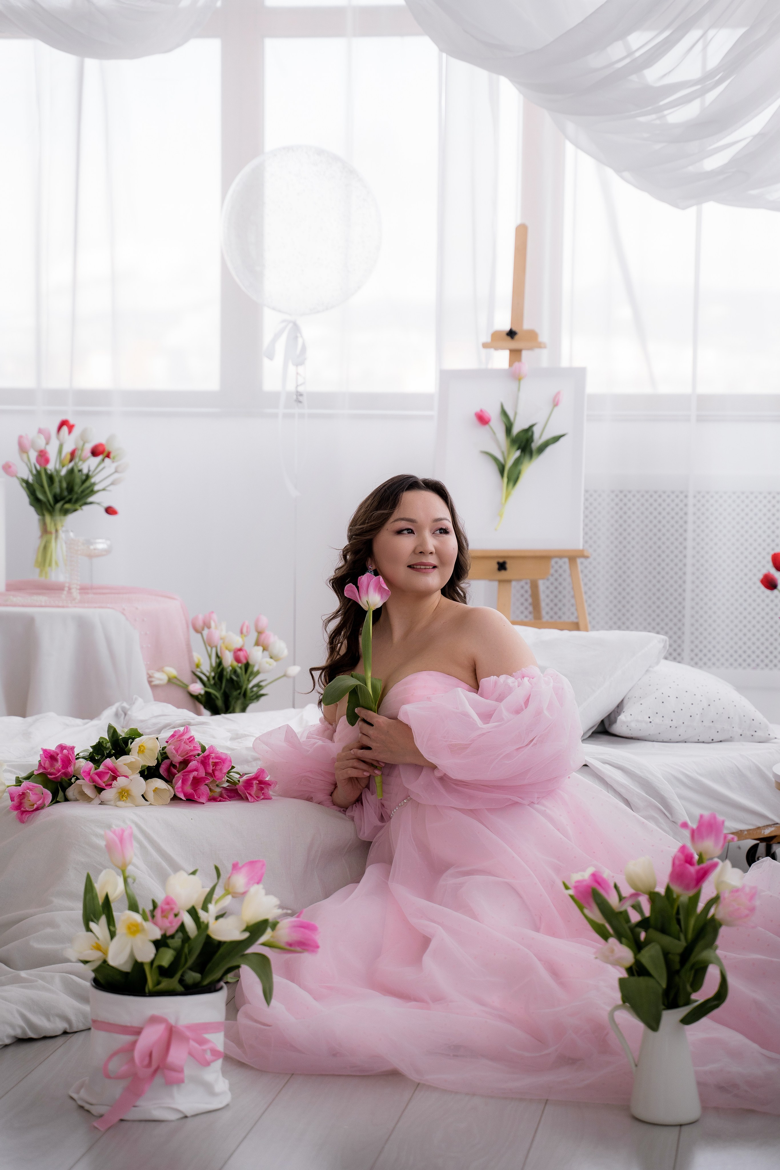 Тюльпановое настроение. Фотостудия Малина в городе Улан-Удэ. Фотограф Ирина Жарникова