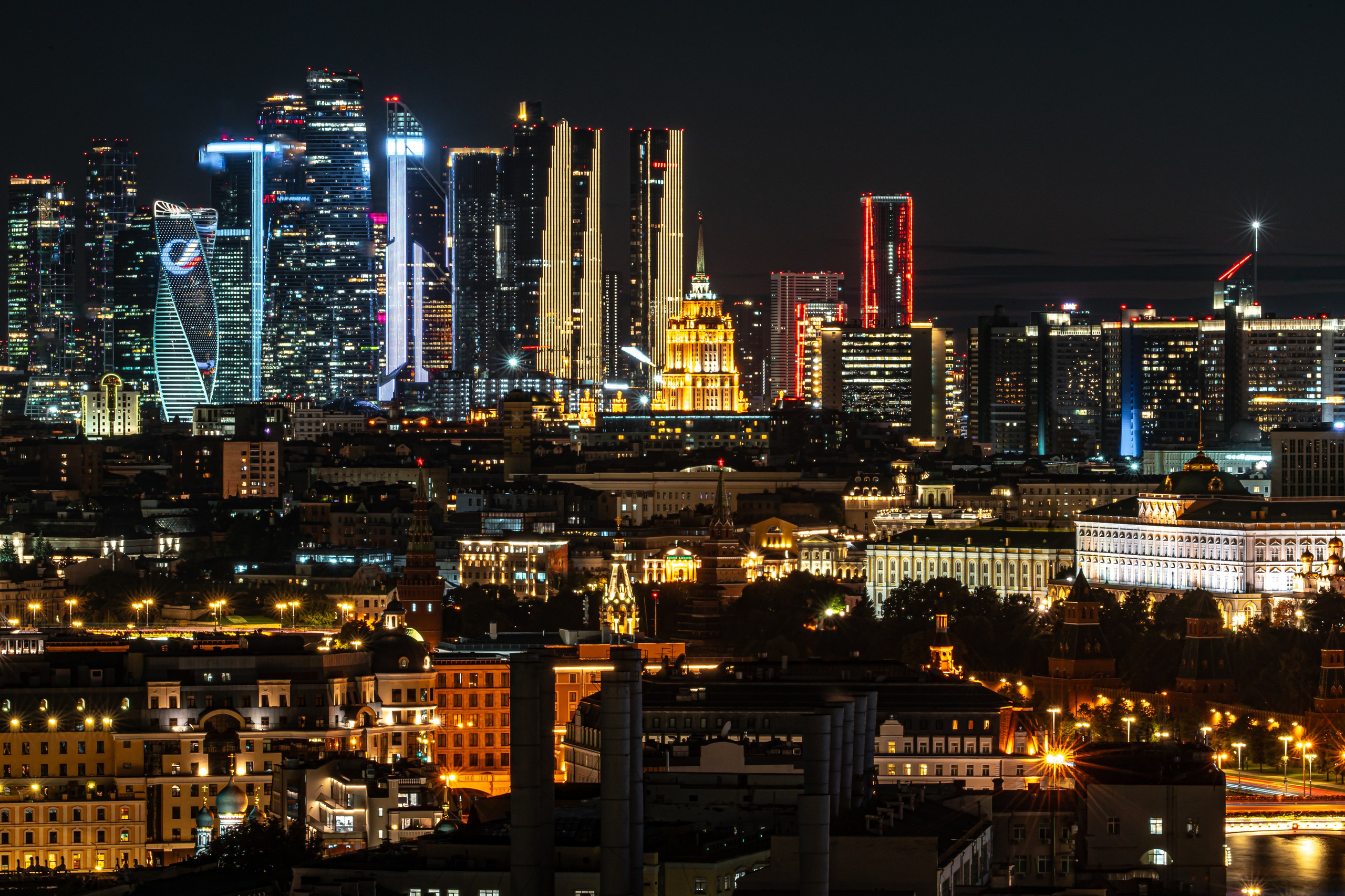 Ночные панорамы Москвы. Коммерческий, репортажный фотограф в Москве Лейла Мару