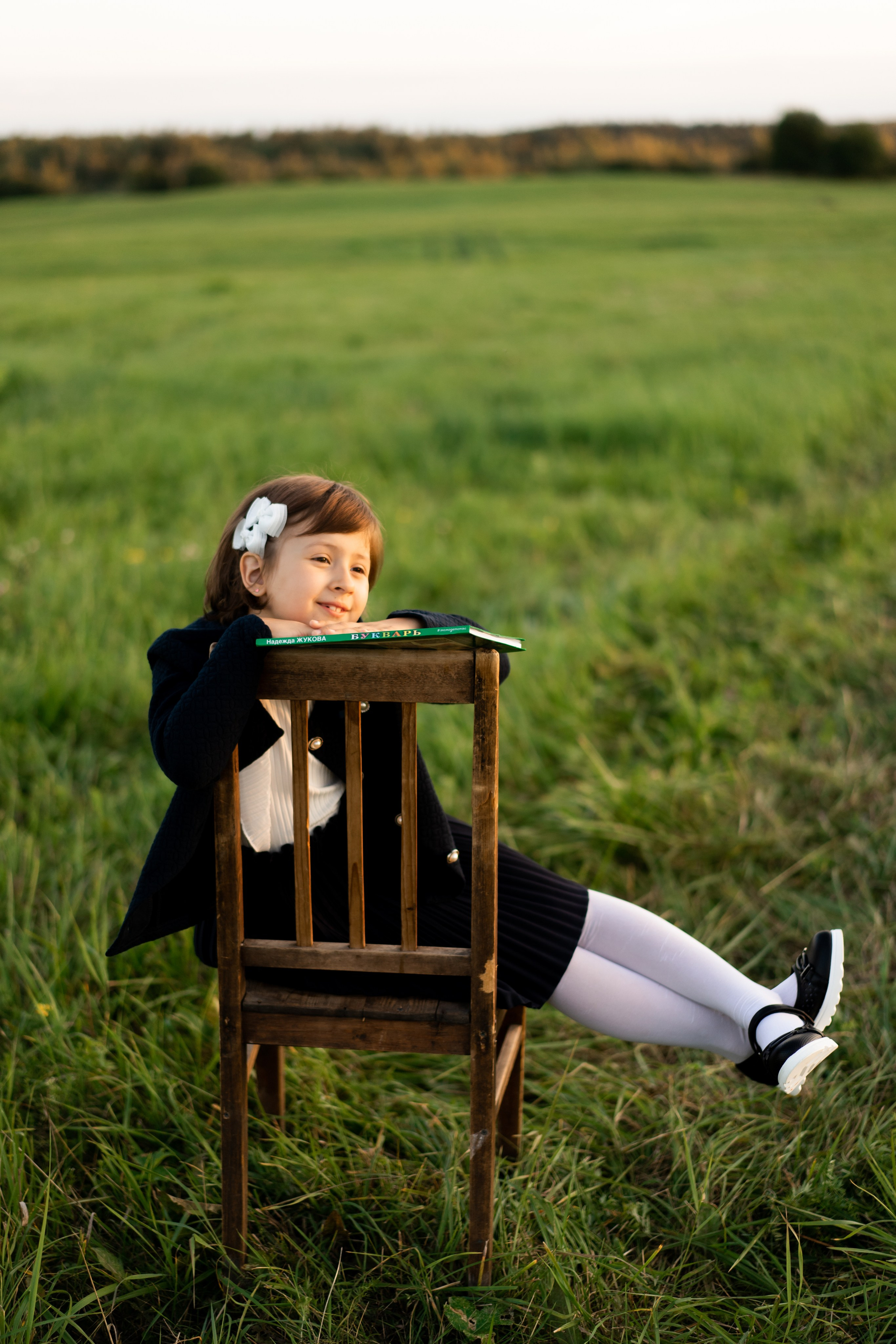 Майя. Первый раз в 1 класс. Семейный и детский фотограф в Санкт-Петербурге Дарина Герчиу