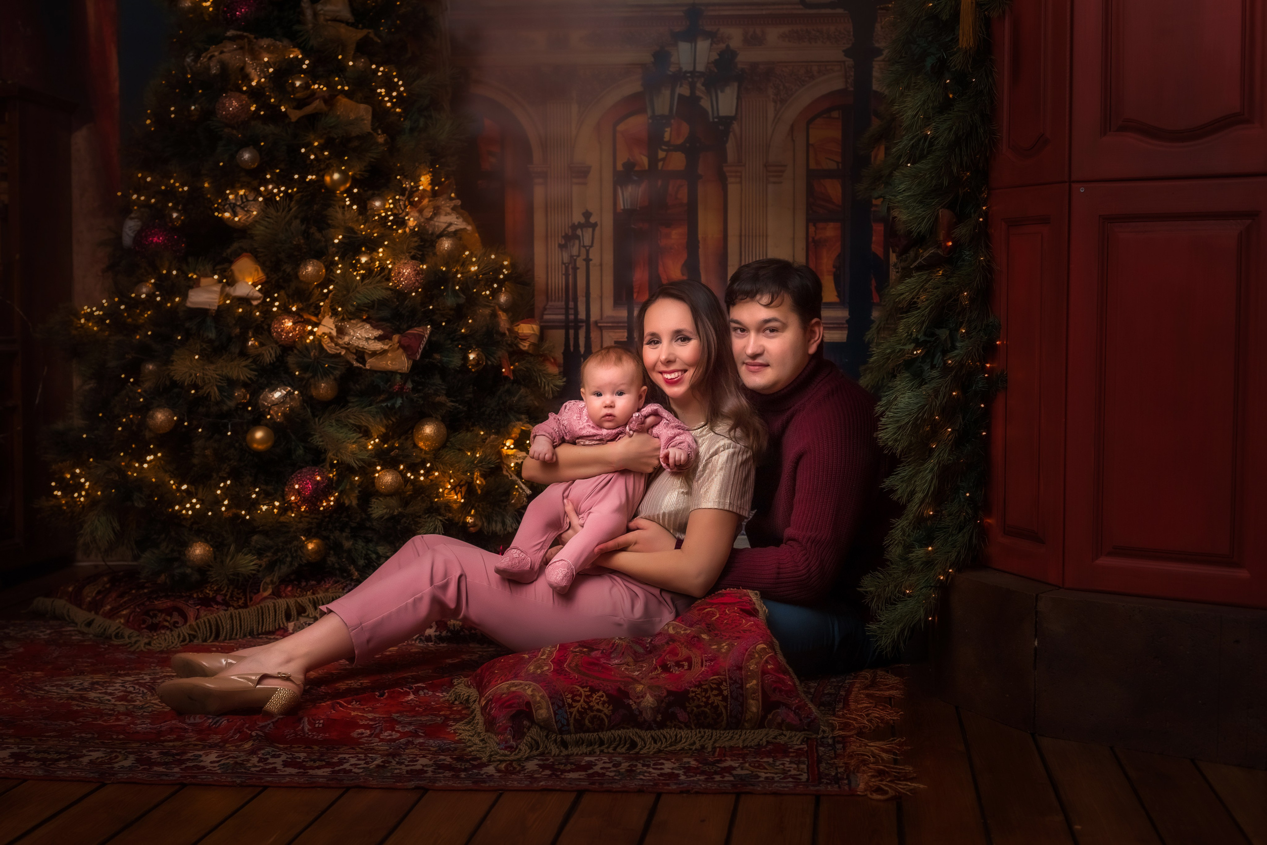 Илья, Таисия, Алиса. Новогодняя. Семейный и детский фотограф в Екатеринбурге Оксана Пипкина