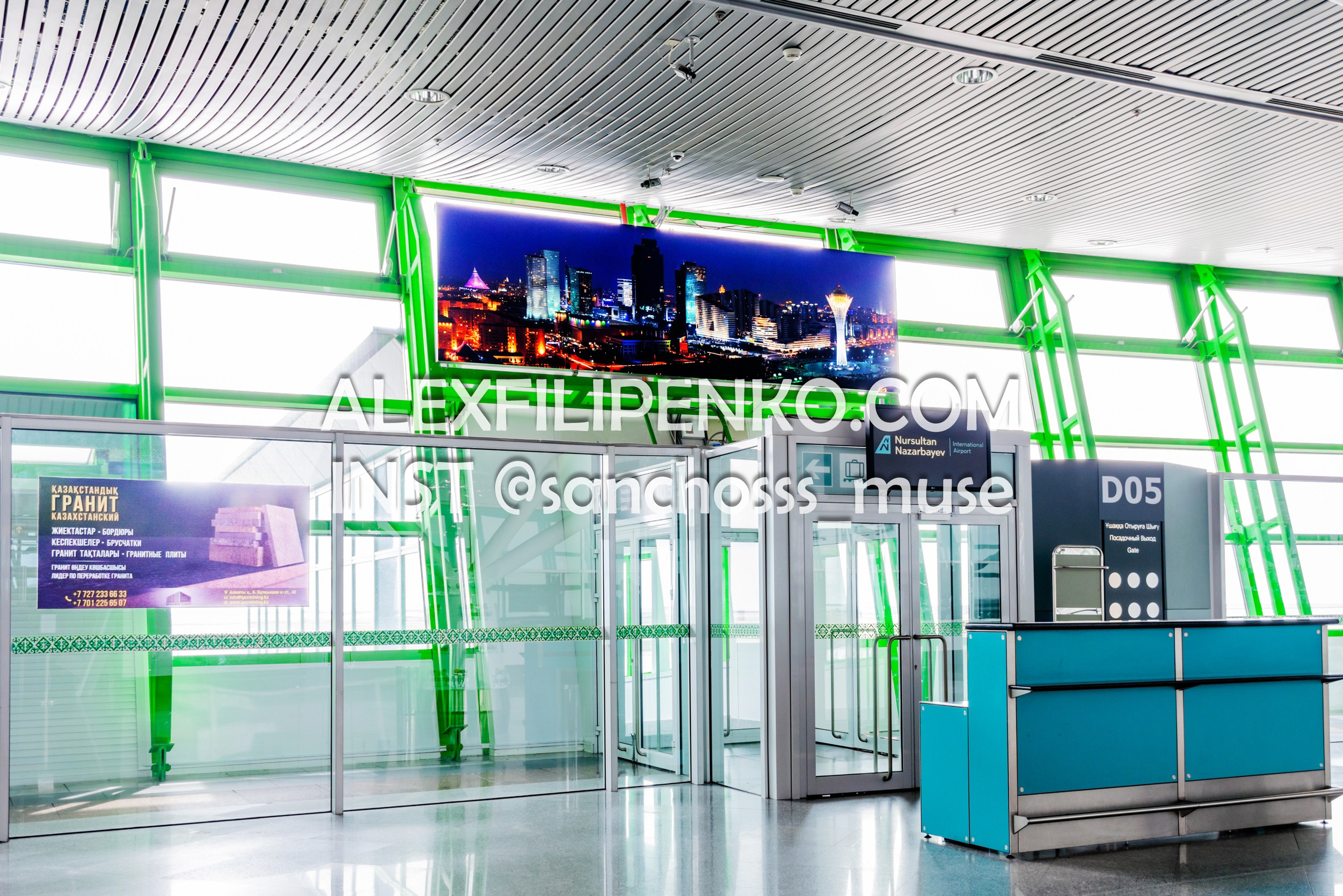 Фотосъемка для рекламного оператора MYD Production в Аэропорту Астаны. Фотограф интерьера недвижимости и архитектуры в Астане