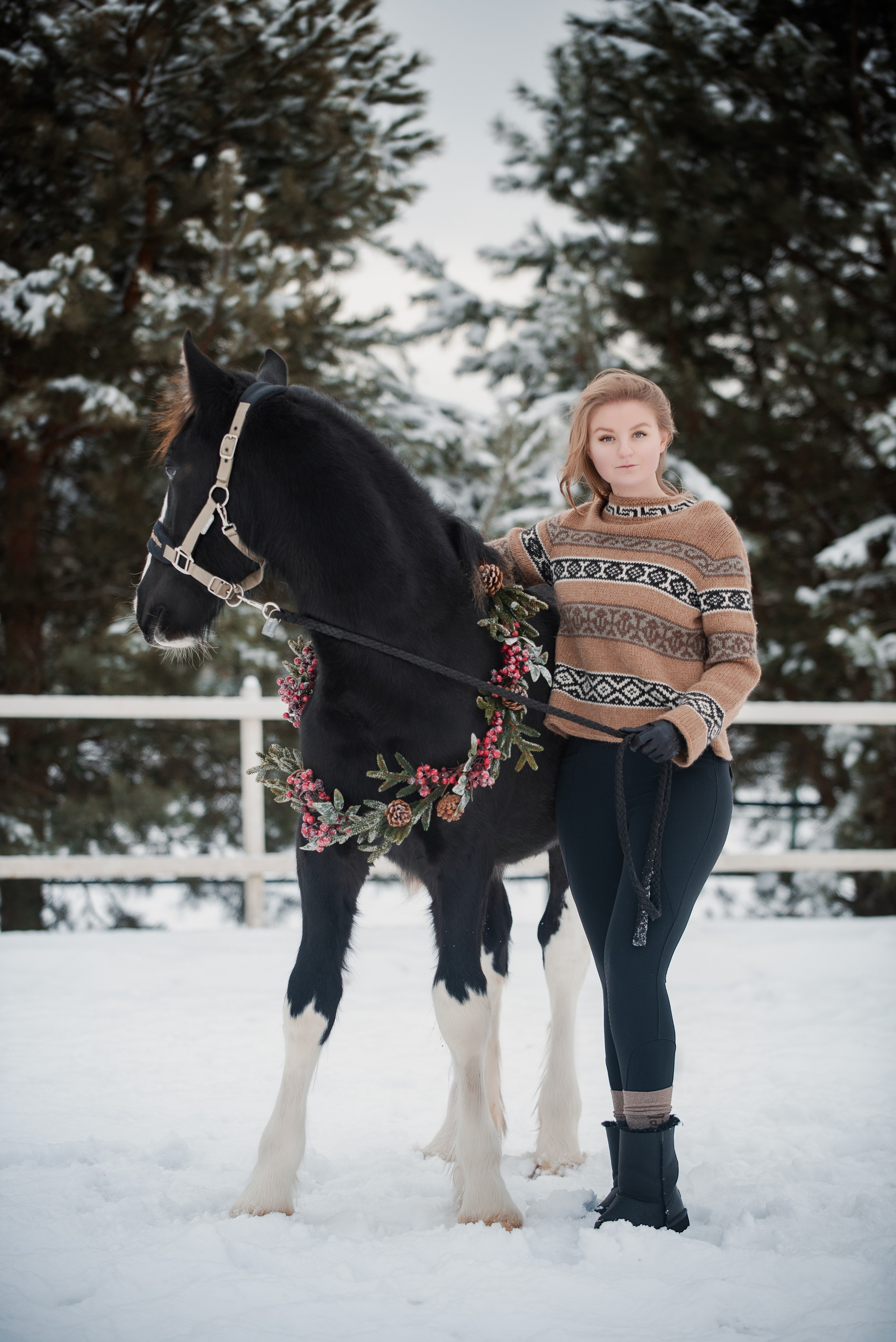 Зимний Настасьин табун. Куракина Дарья • Конный фотограф