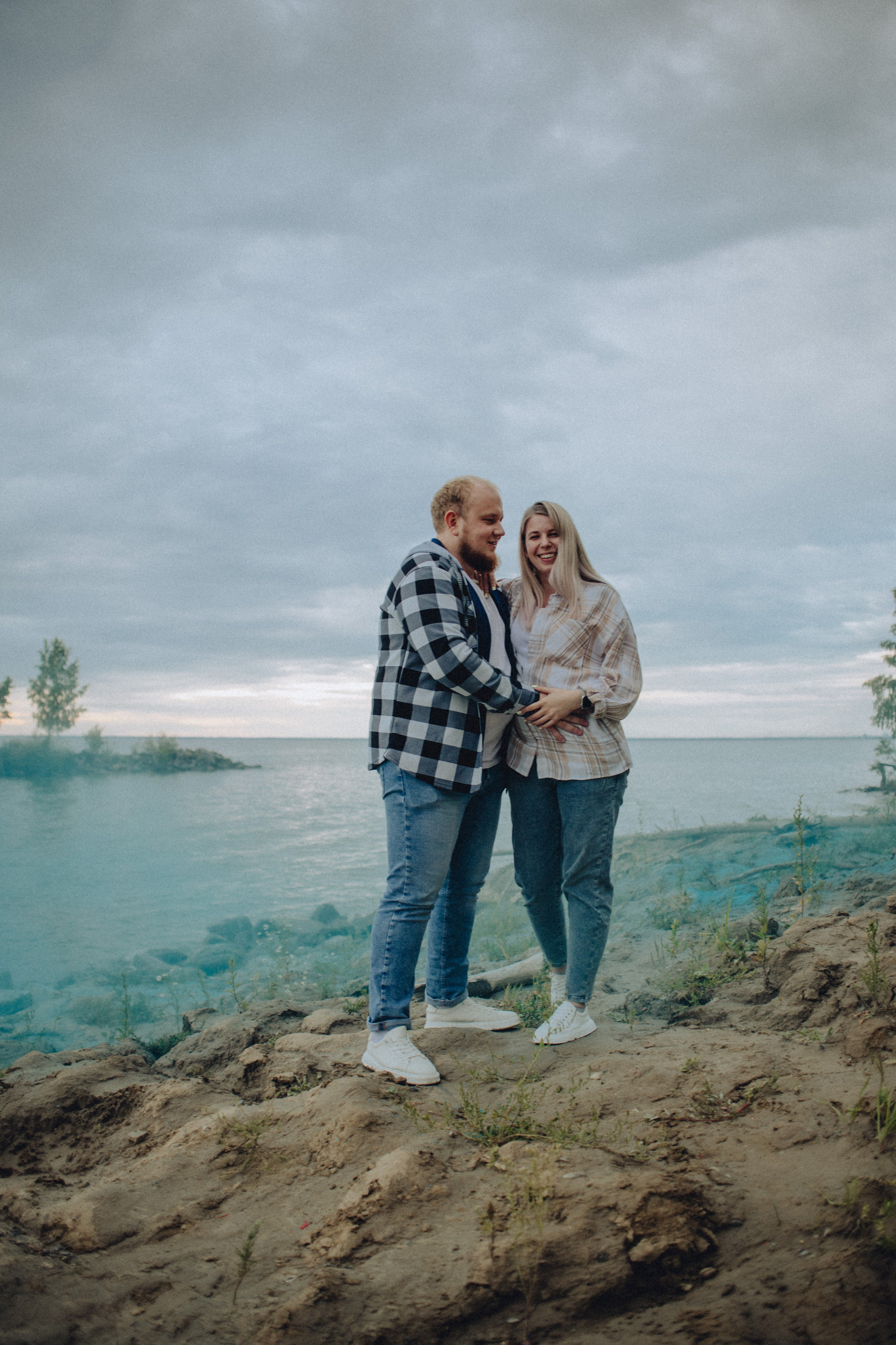 Для Ники | гендер-пати на берегу 🩷💙. Портретный фотограф в Новосибирске