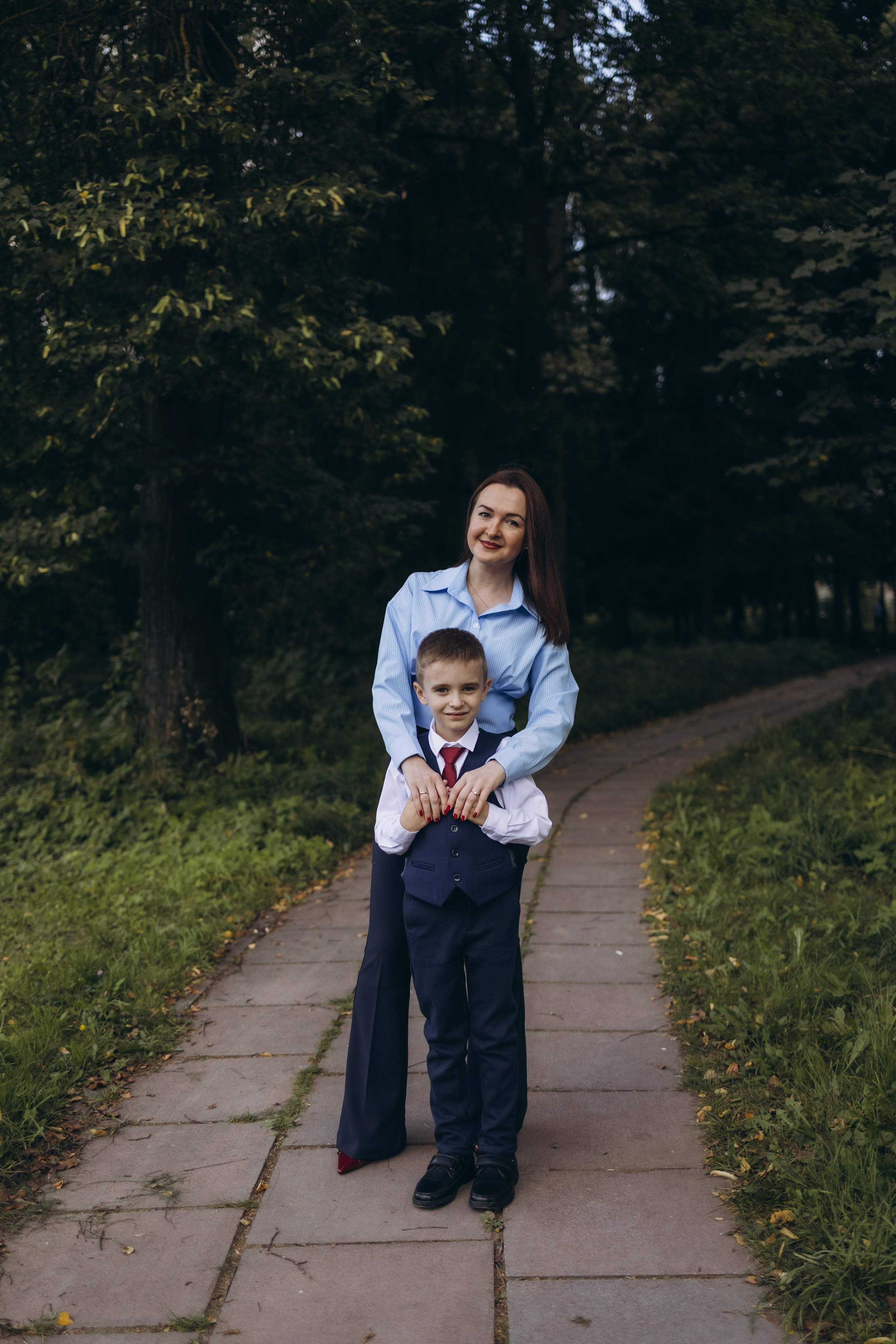 Первая школьная фотография Димули (1.09.2025 г.) г. Обнинск (Калужская обл.). Надежда Стар семейный и церковный фотограф в Жукове и Калужской области