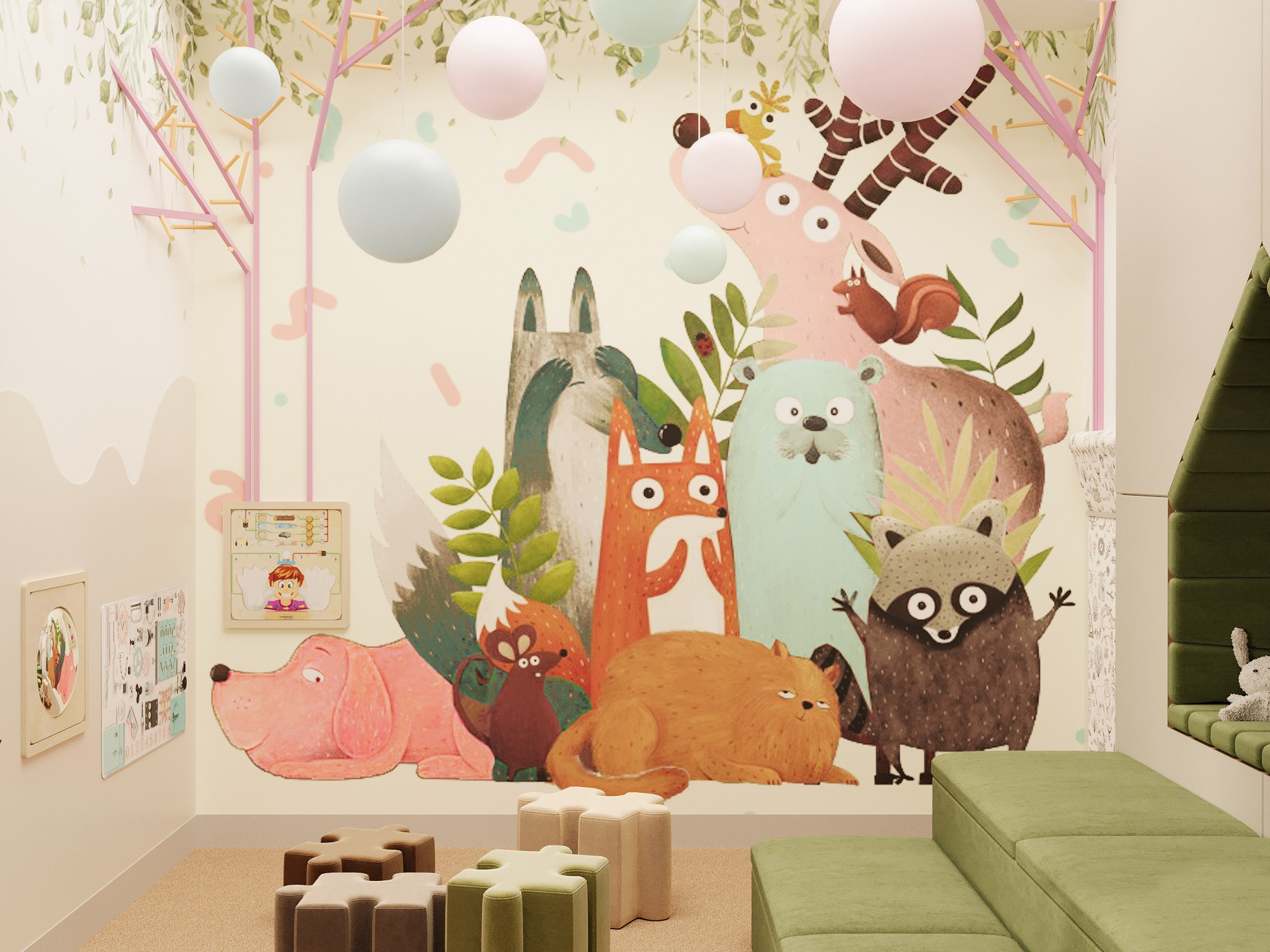 Детская зона ТЦ ДЕПО. АСТАХОВА DESIGN дизайн интерьера +7 985 220 6109