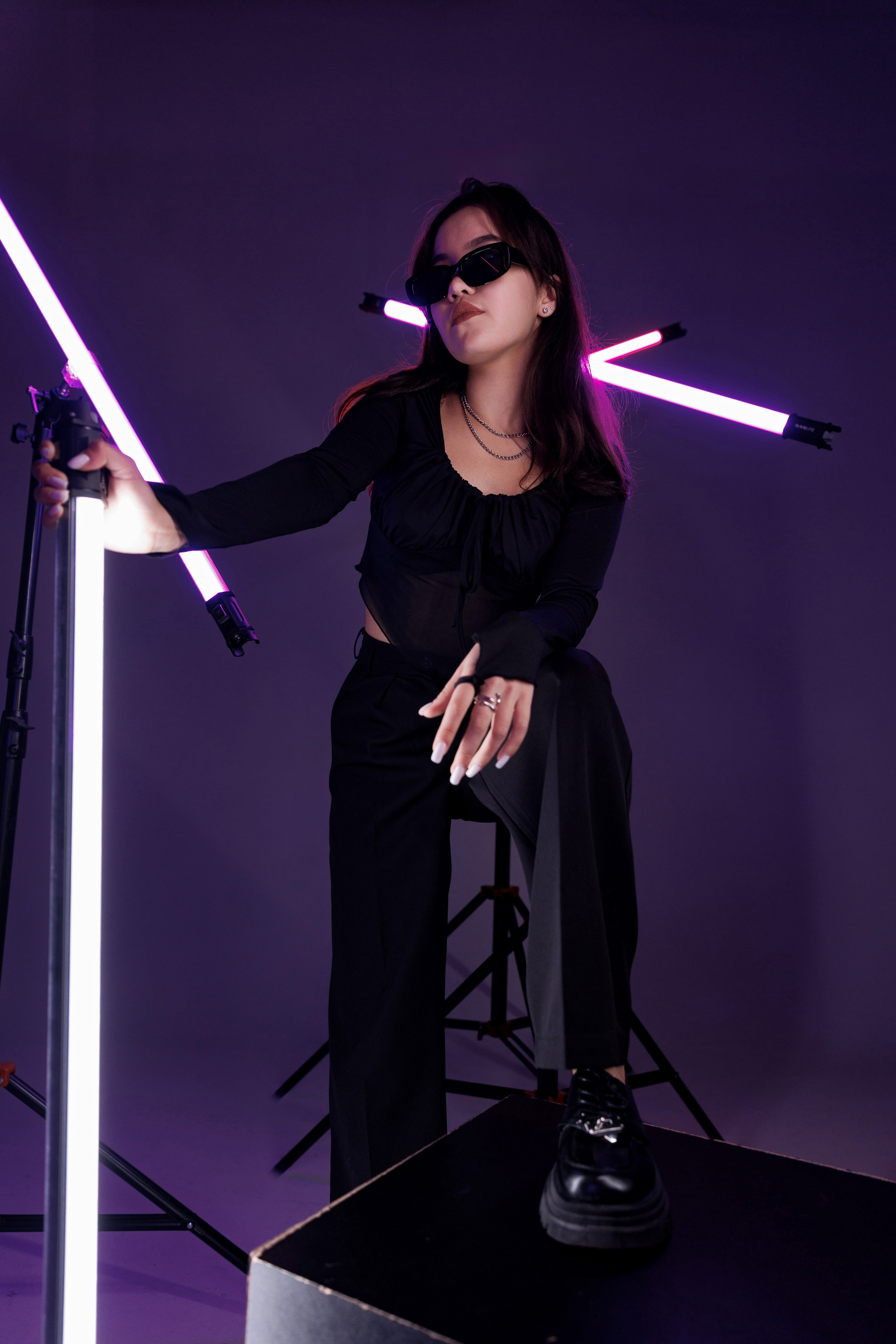 Неоновая съемка в студии Окла. Выпускные альбомы и фотокниги в Уфе и РБ