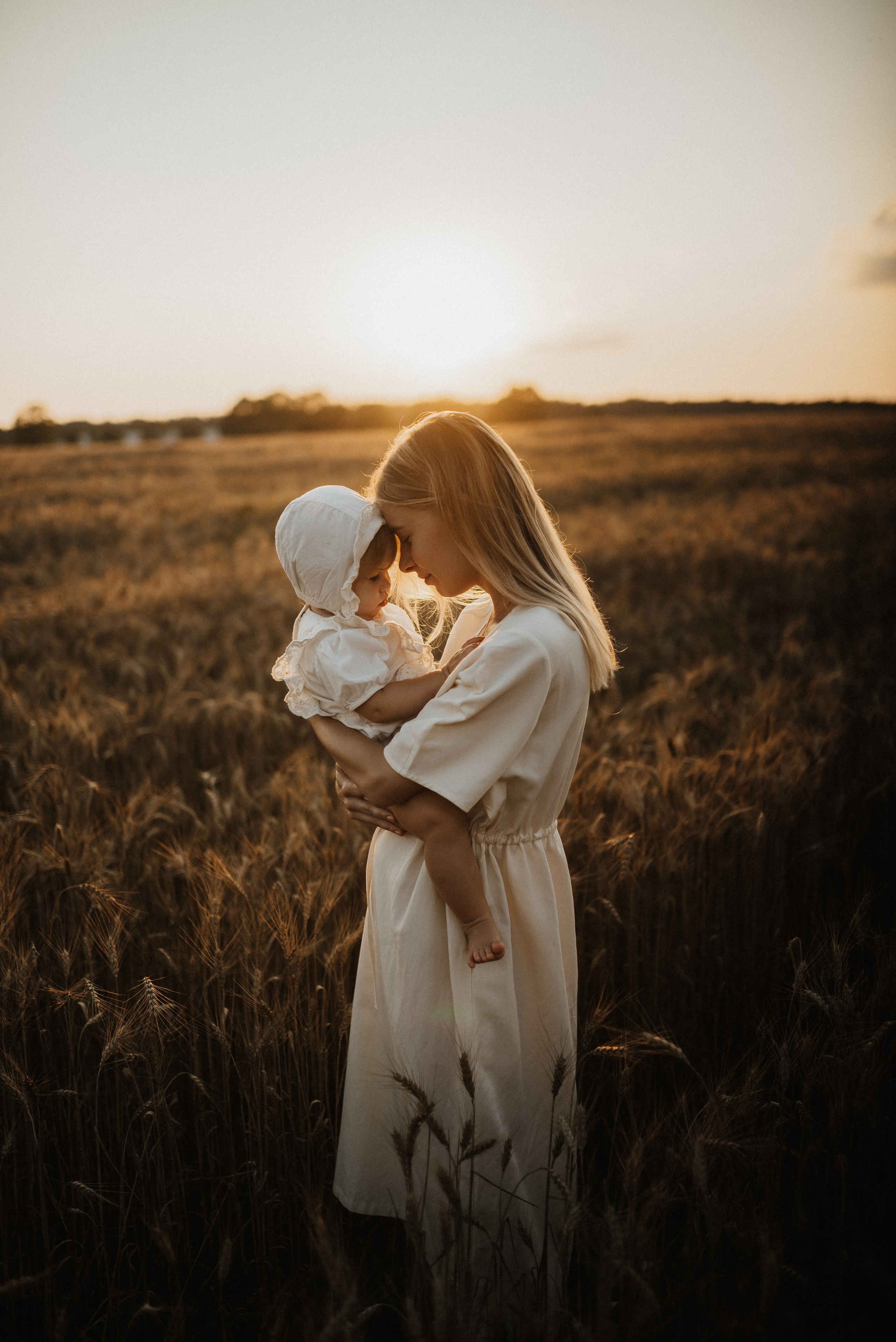 Красивая закатная история мамы и дочки. Фотограф Алексин, Тула