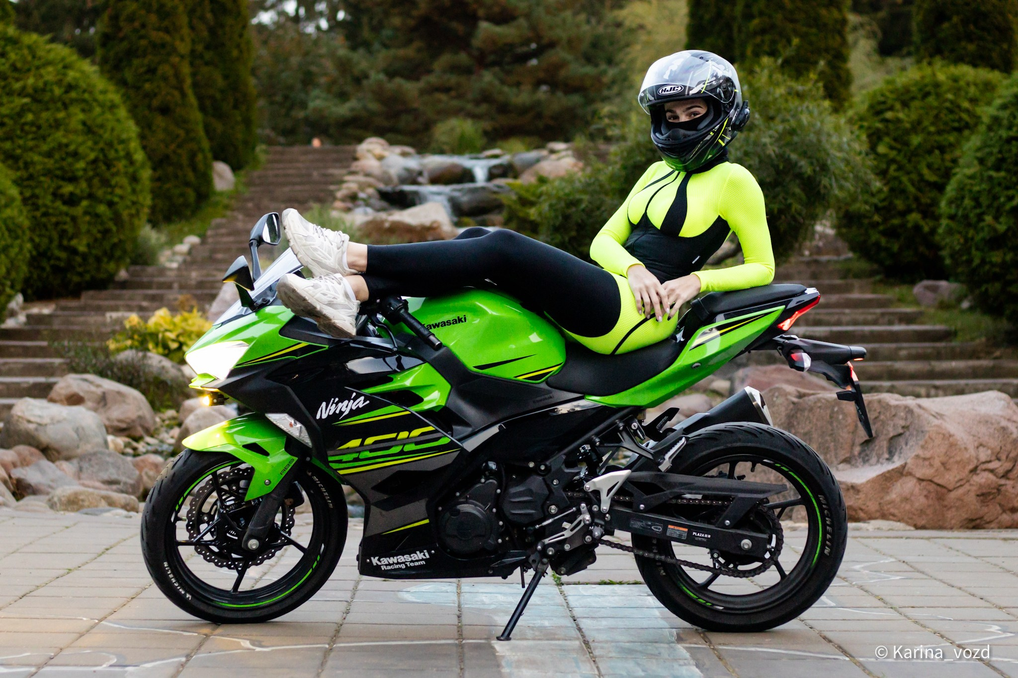 Летний фотосет для участников сообщества «ZelRiders». Репортажный фотограф в Москве и Зеленограде Karina-vozd