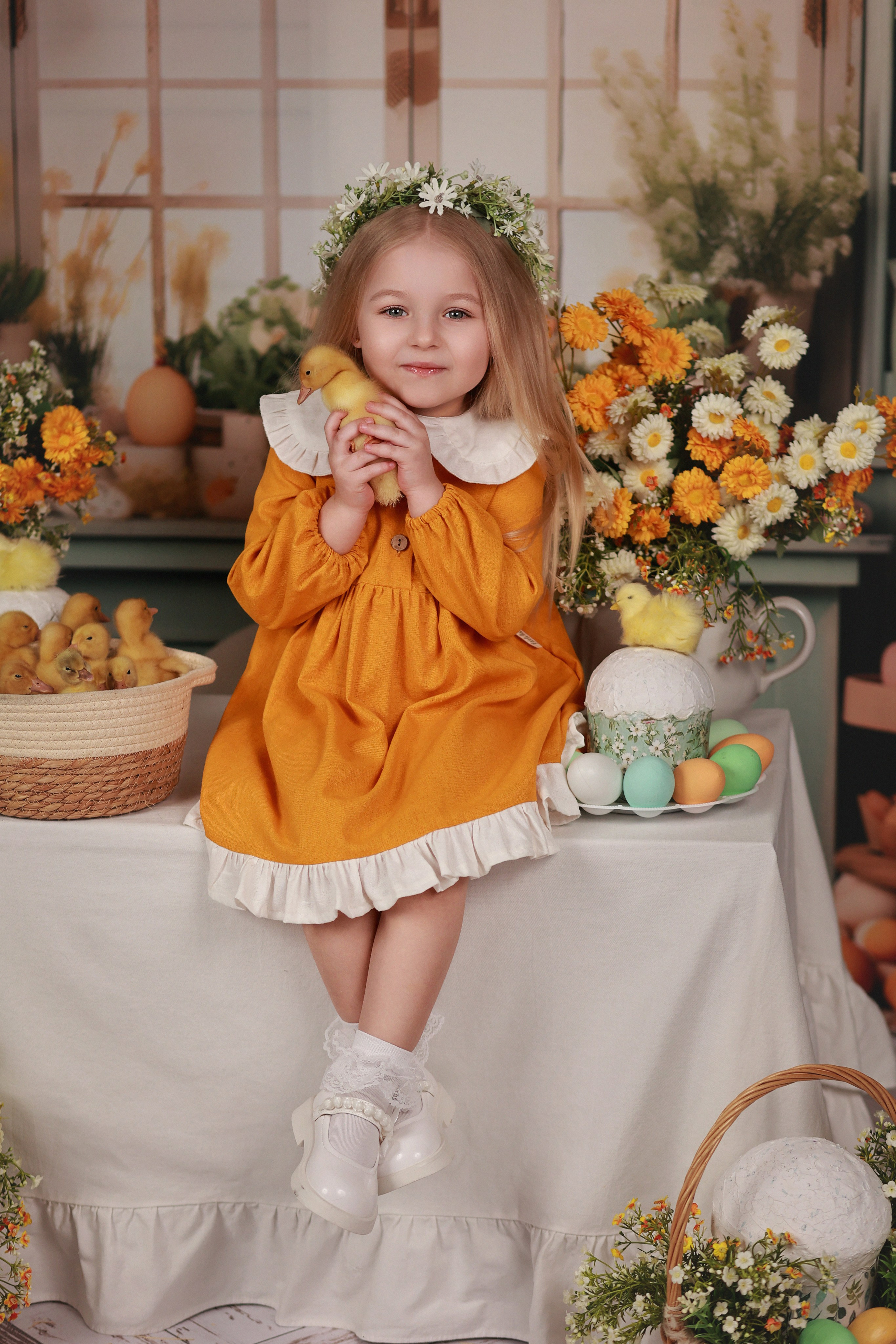 «Светлая Пасха» с утятами. Детский семейный фотограф Краснодар