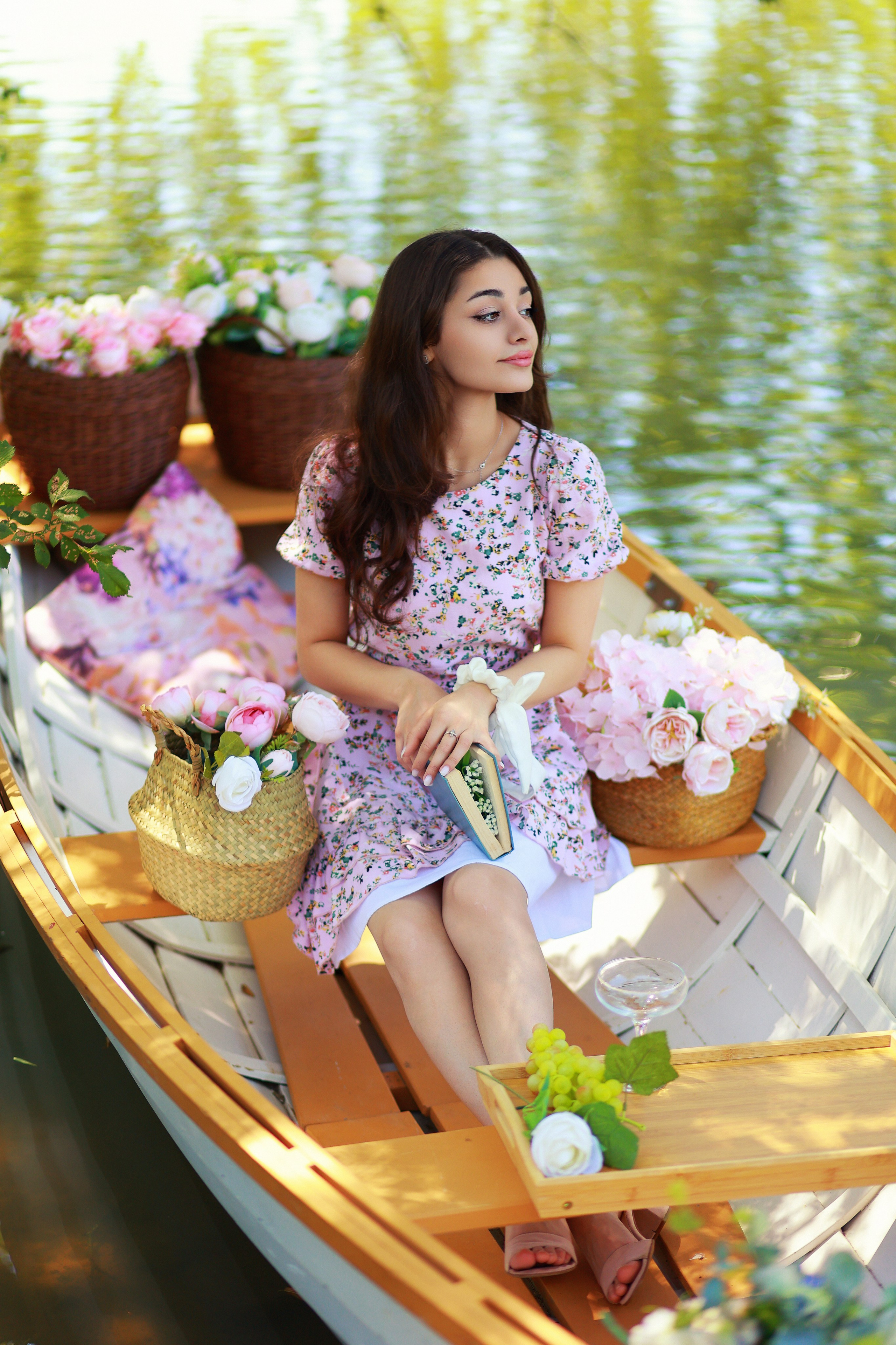 Цветочная лодочка. Детский семейный фотограф Краснодар