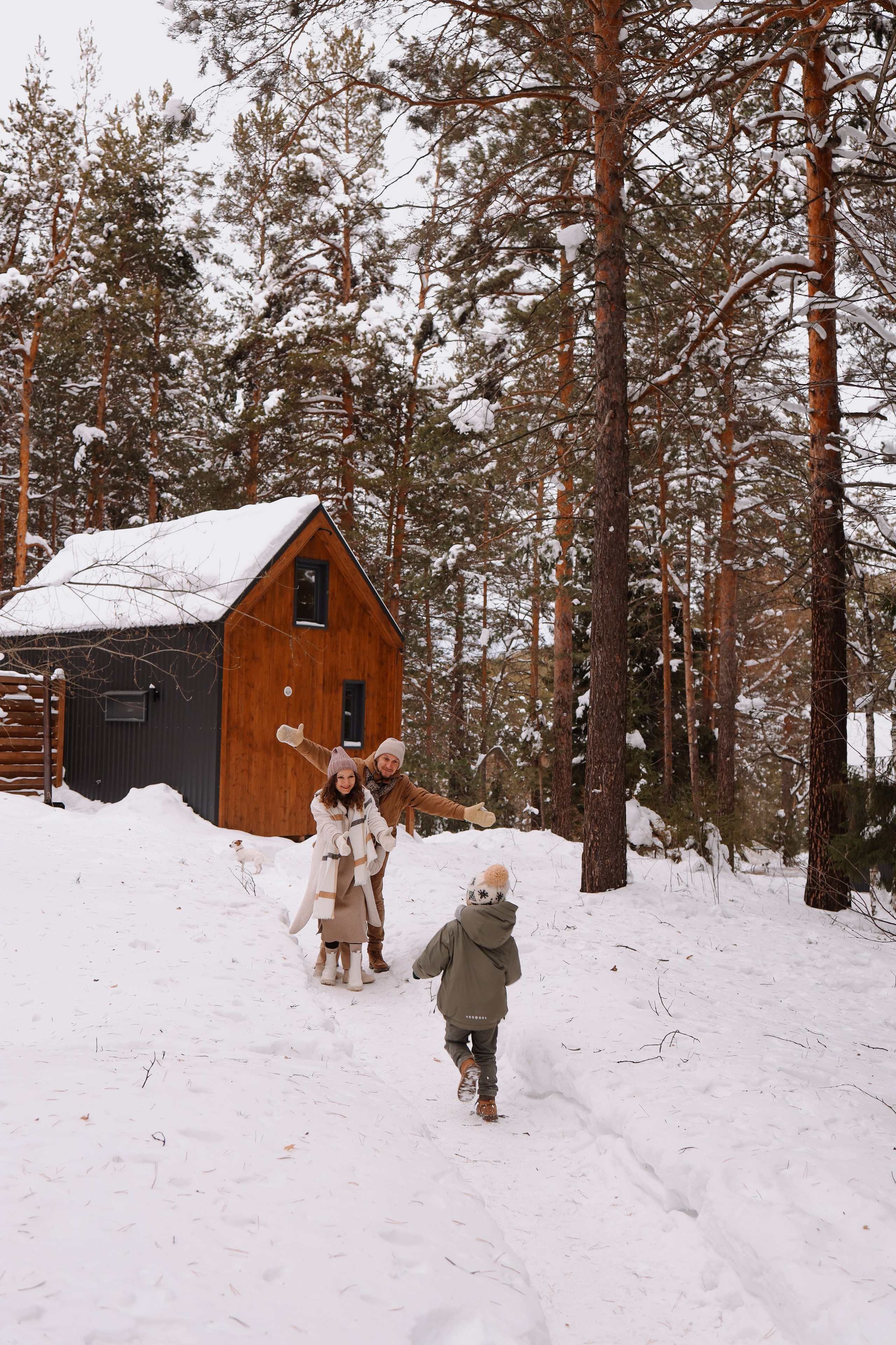 Семья, домик, зима. Marina Shakirova Photography
