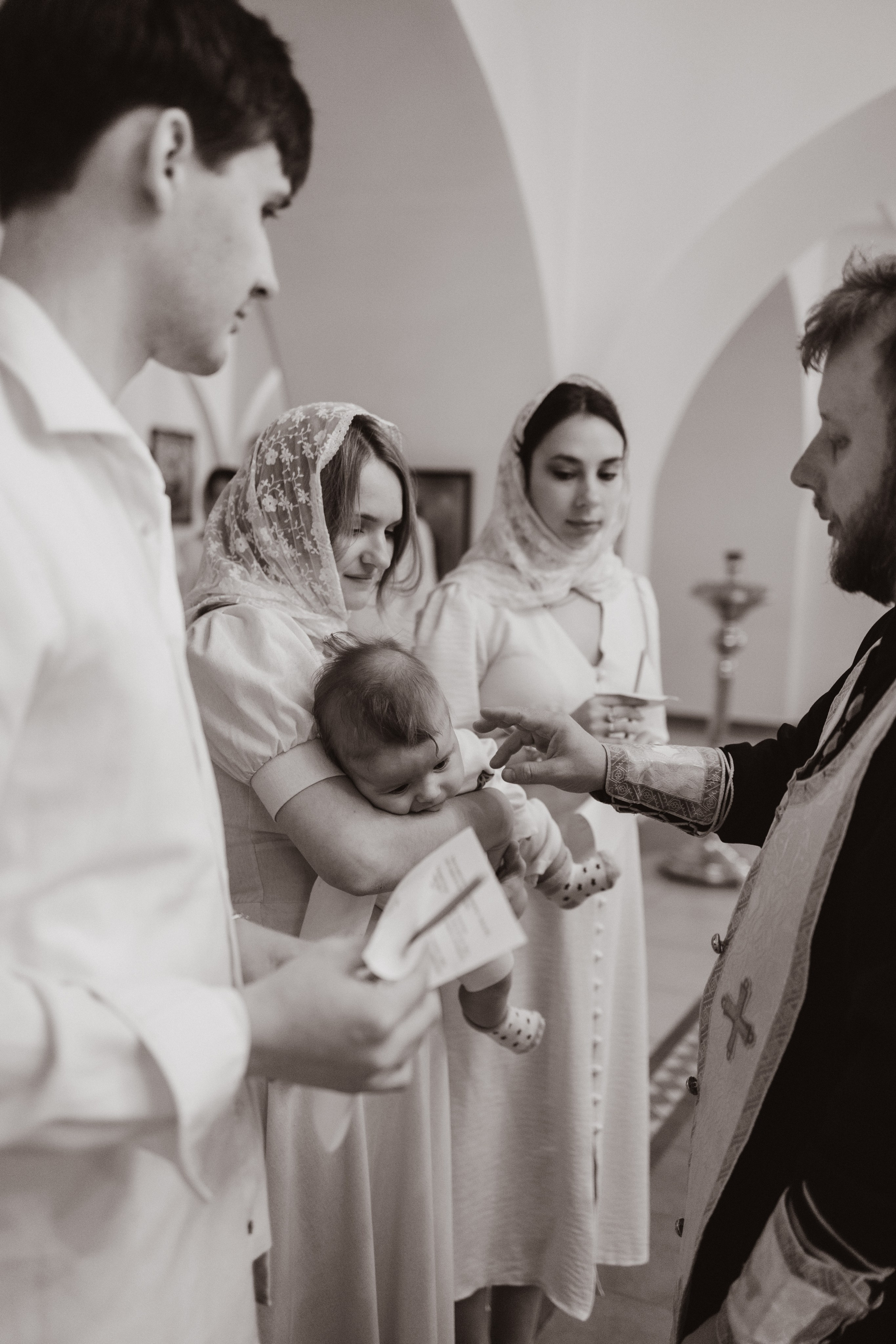 Таинство Крещения Саши. Фотограф новорождённых Newborn Москва