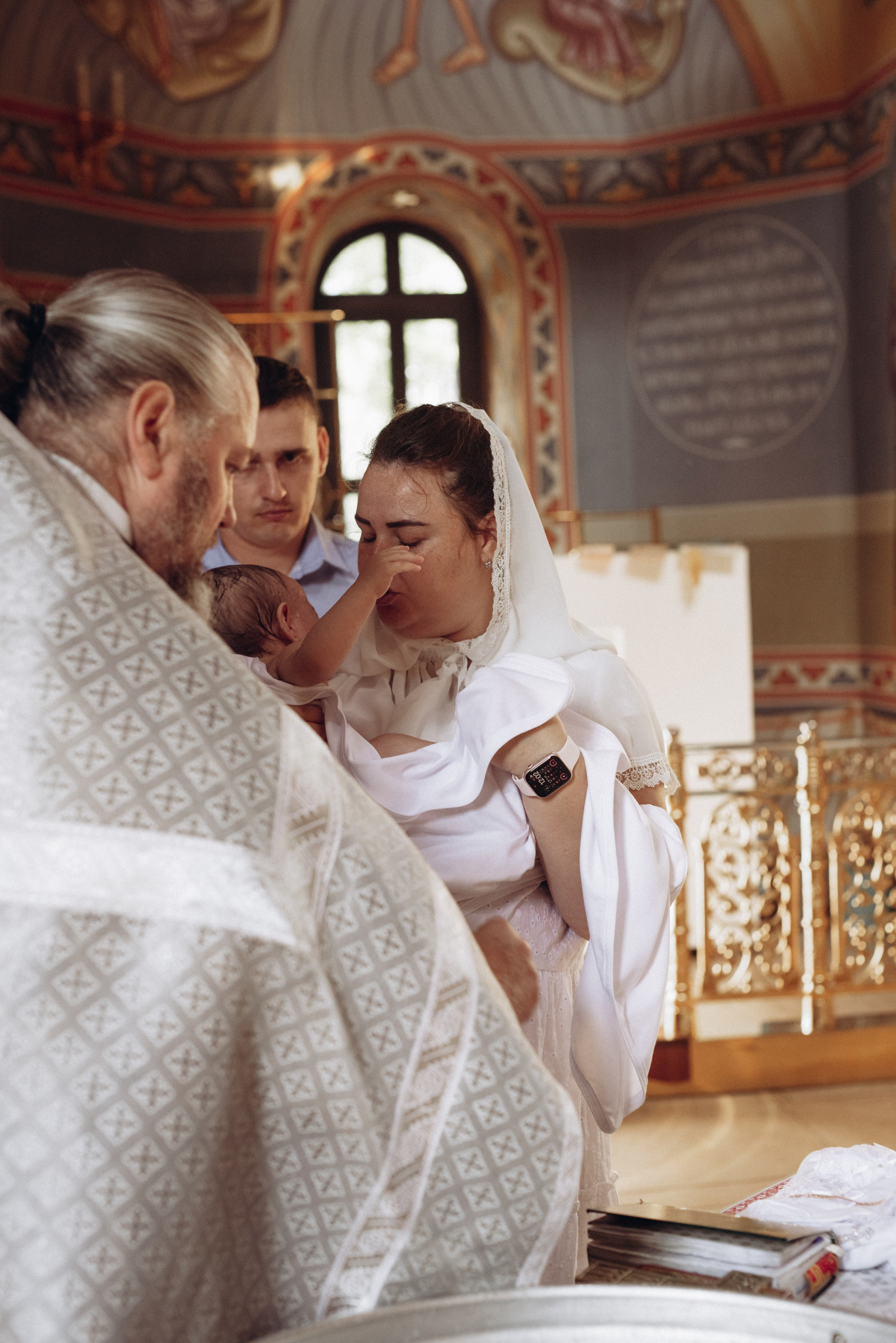 Крещение Ксении и Елизаветы. Фотограф новорождённых и семейный фотограф в Иваново Любовь Капранова