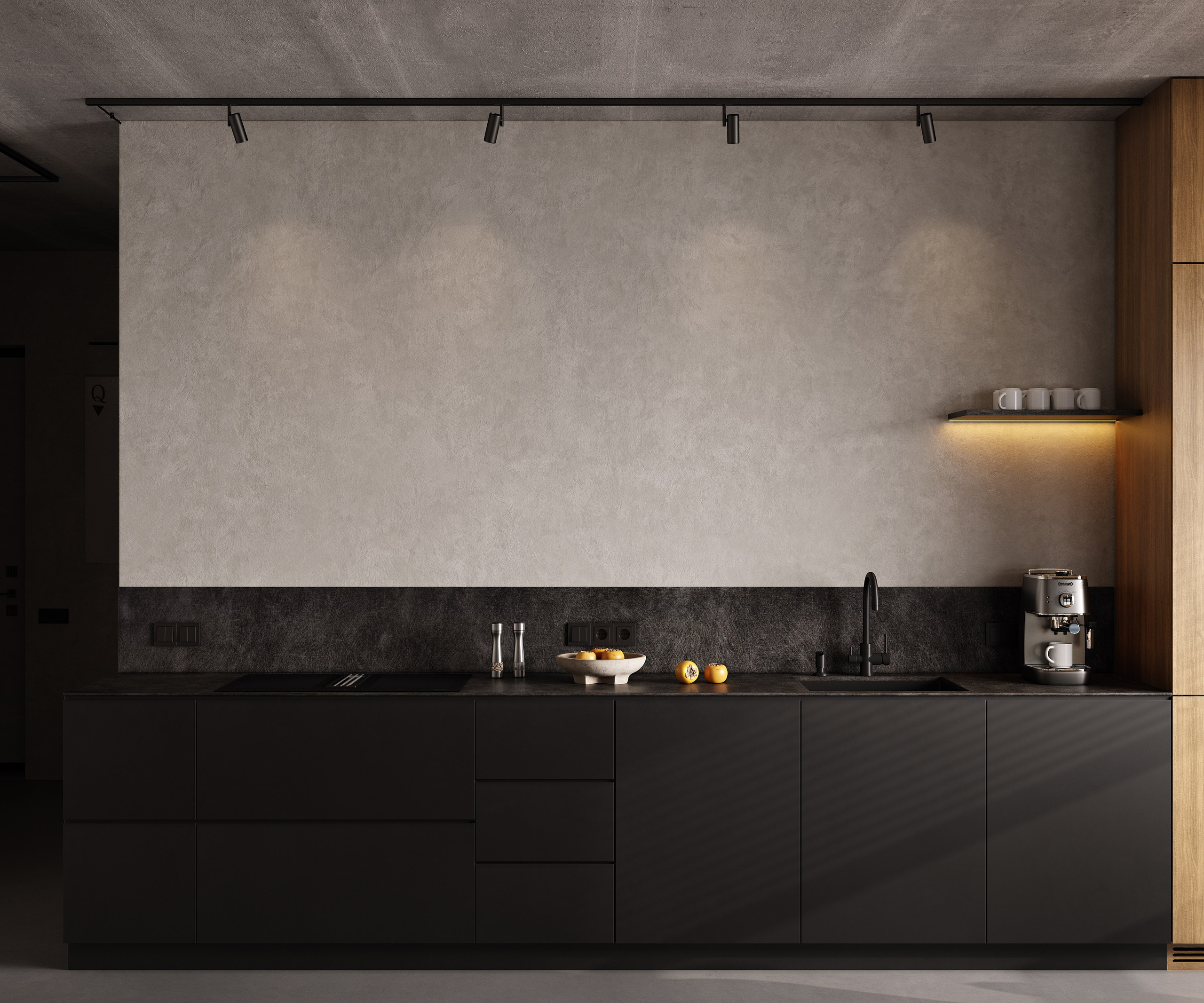 Graphic Minimalism | Design by Yuliya Shpeter. Interior visualisation | avocado.render